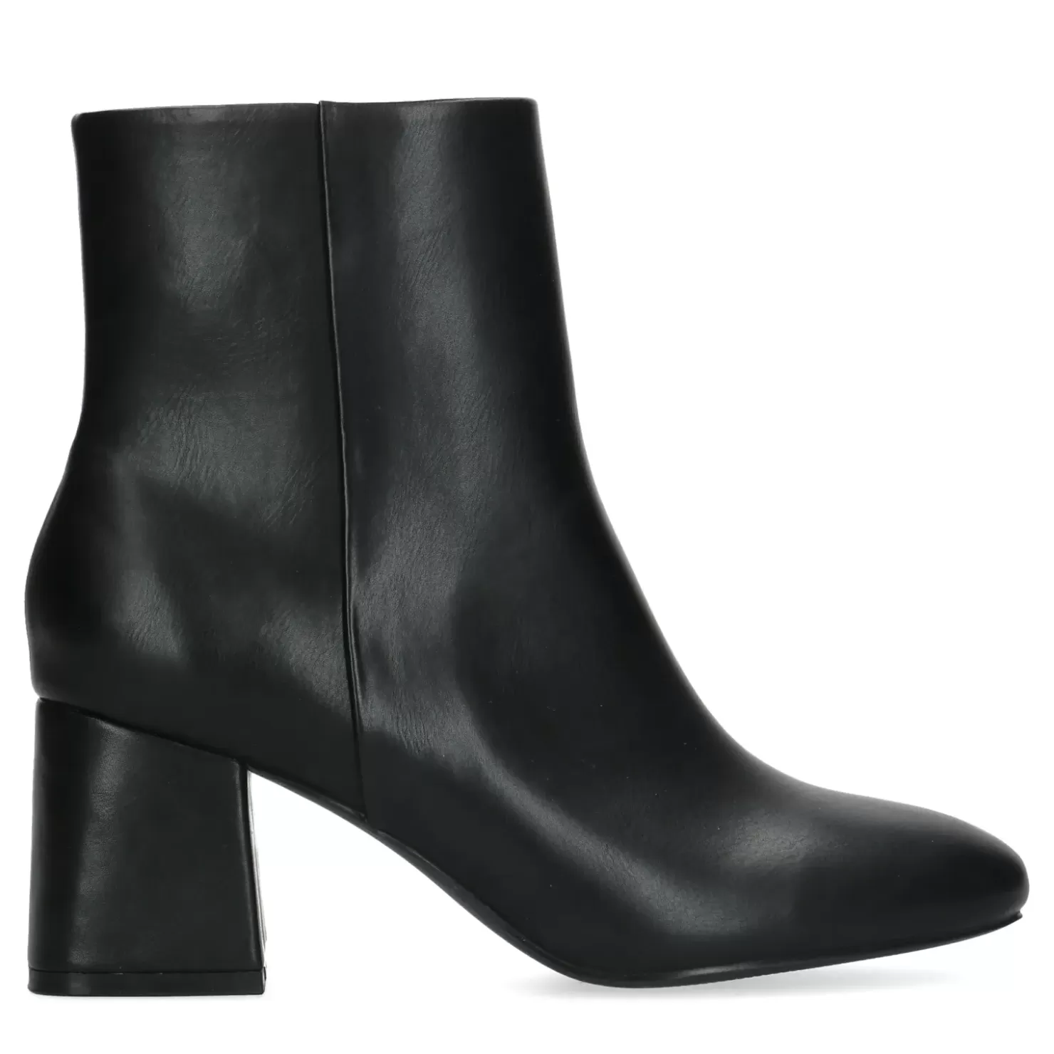 Cheap Ankle Boots With Cuban Heel - Black Women Ankle Boots