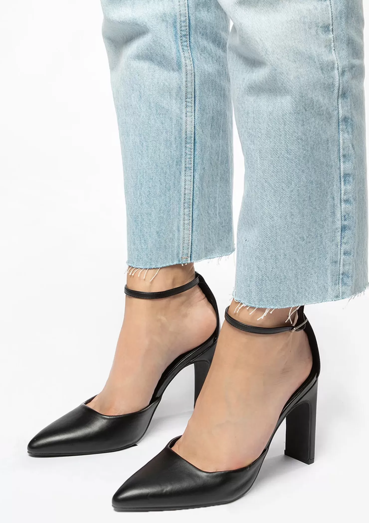 Discount Ankle Strap Firm Pumps - Black Women Pumps