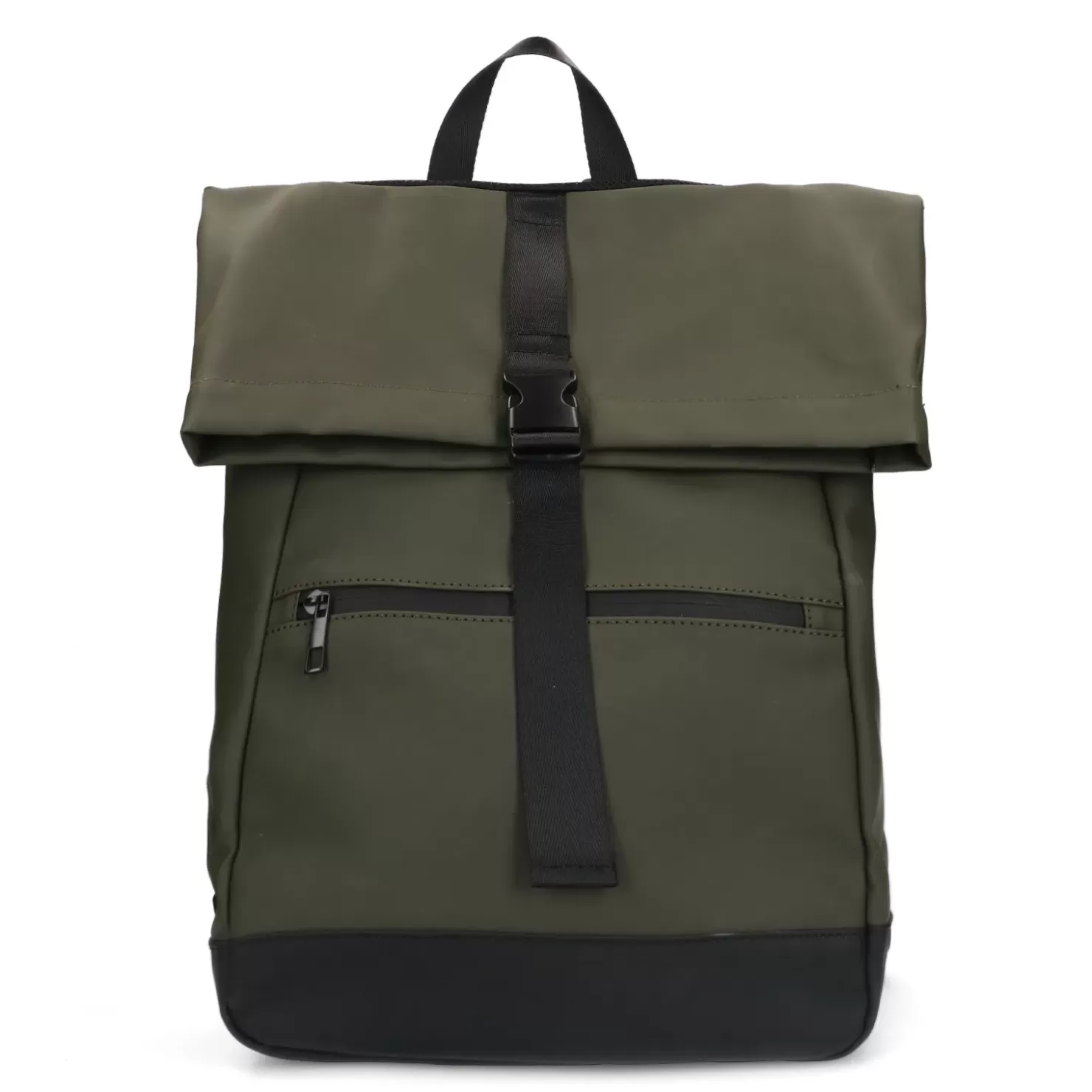 Online Backpack With Details - Dark Green Men Bags