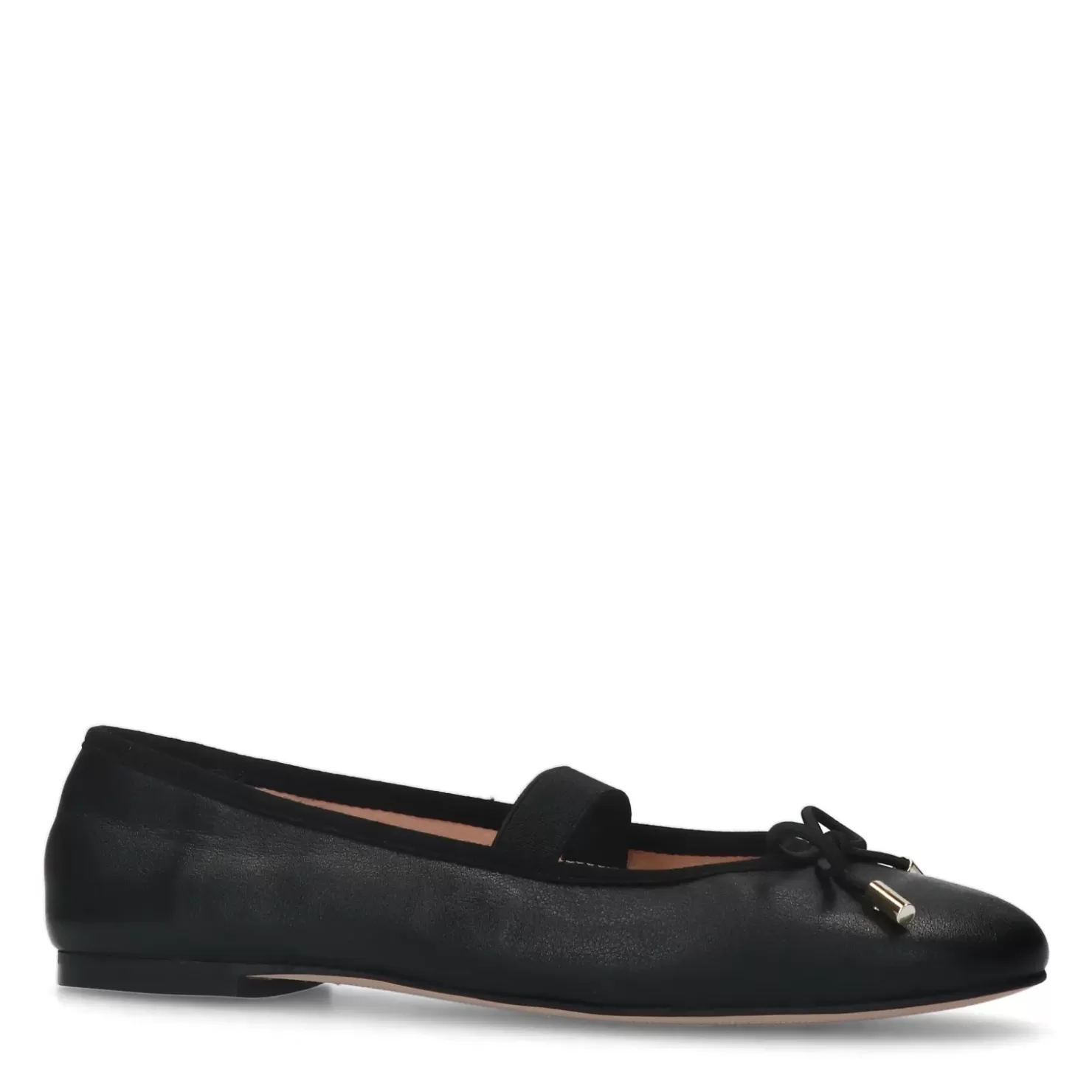 Cheap Ballet Flats With Bow - Black Women Moccasins