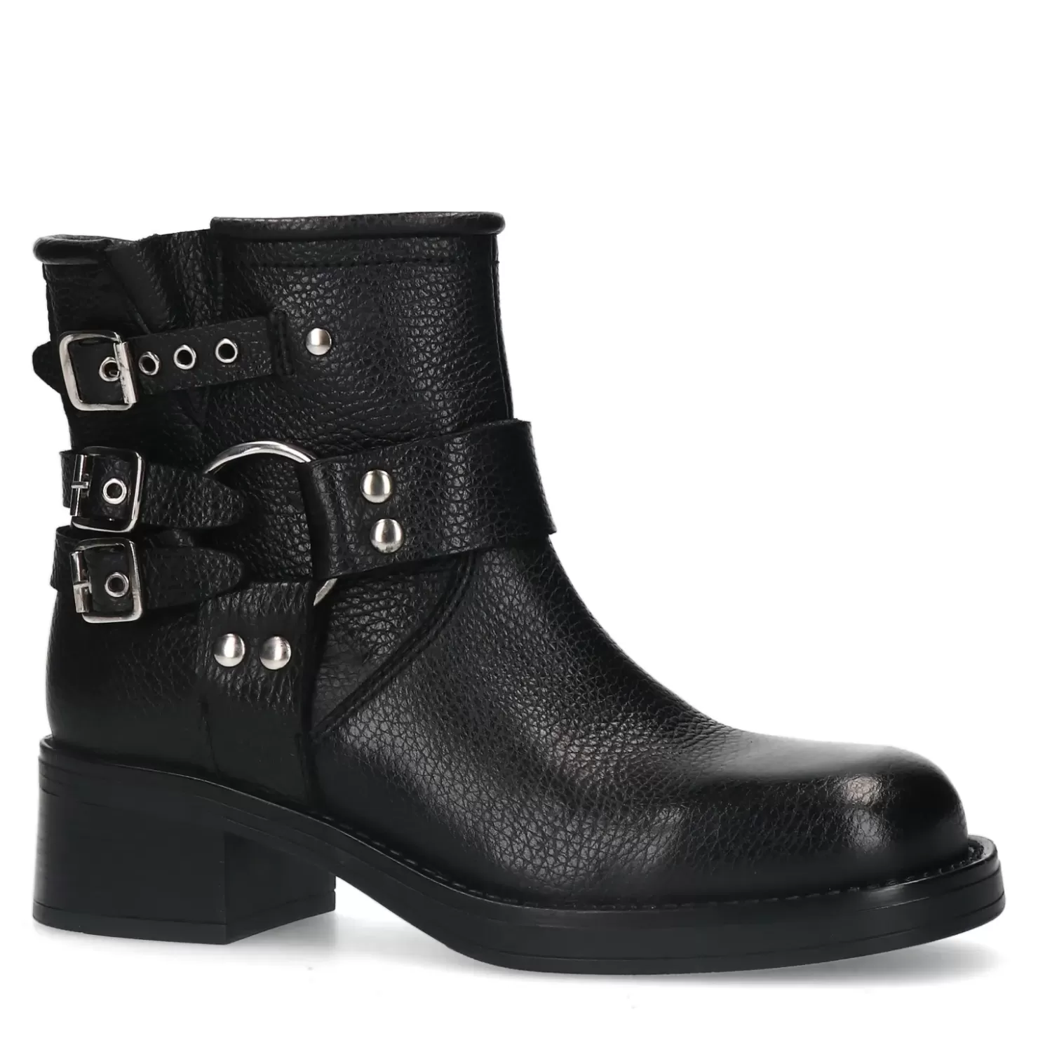 Cheap Biker Boots - Black Women Ankle Boots