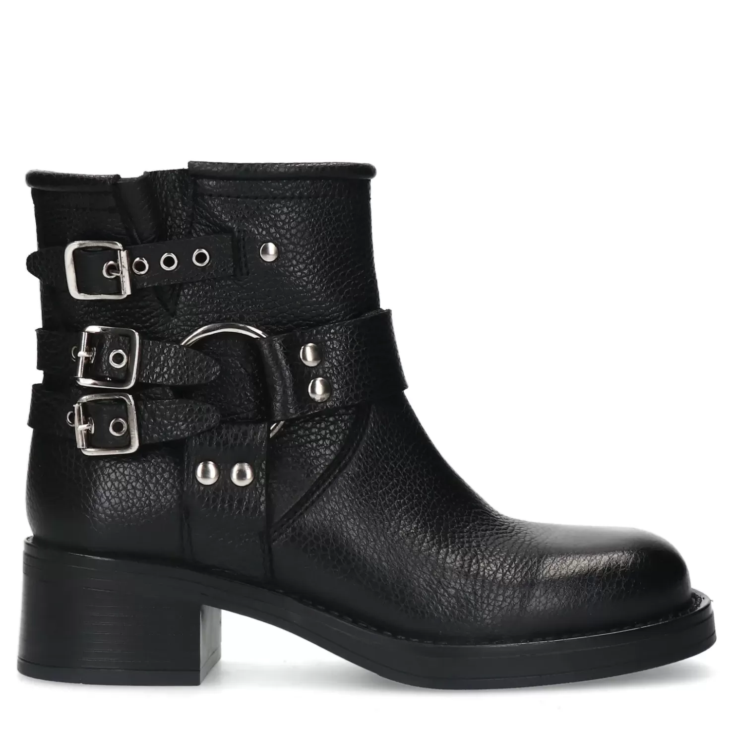 Cheap Biker Boots - Black Women Ankle Boots