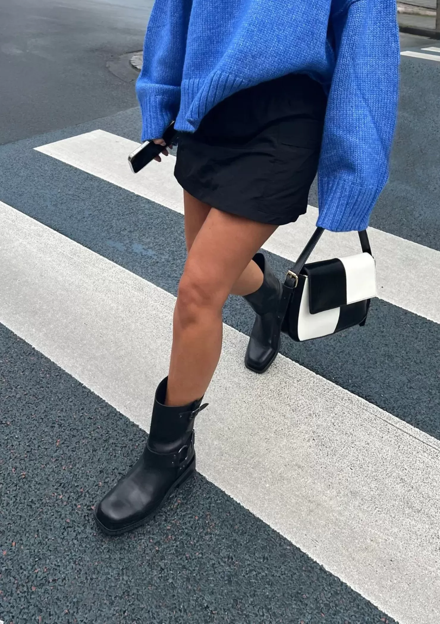 Cheap Biker Style Ankle Boots With Buckle - Black Women Ankle Boots