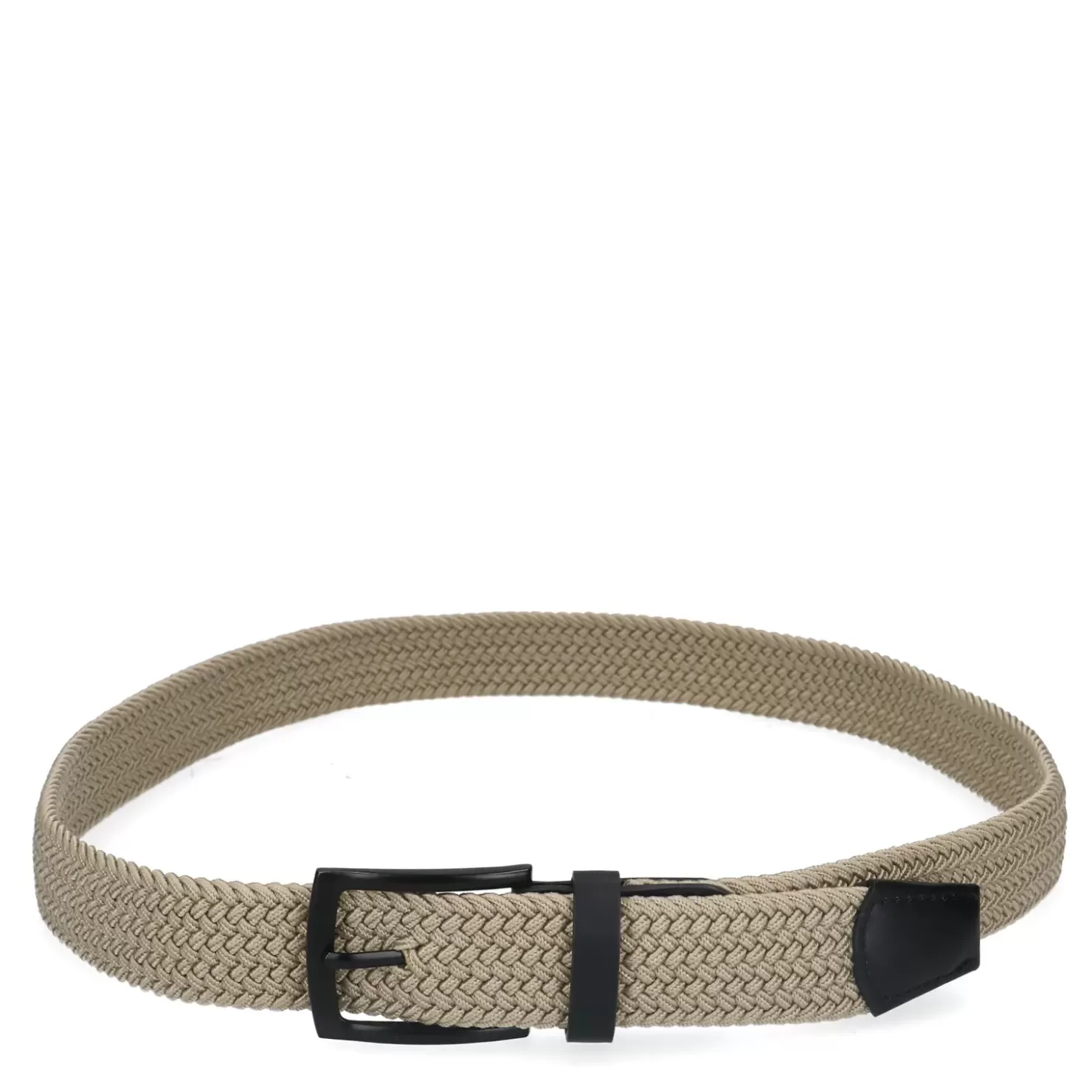 Fashion Braided Belt - Beige Men Accessories