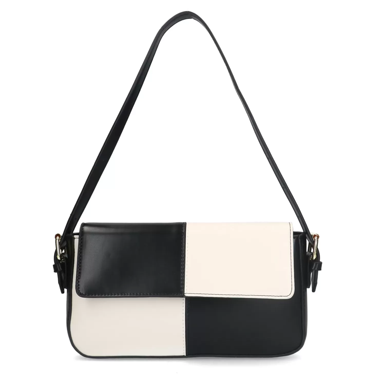 Cheap Checkered Print Handbag - Black Women Crossbody Bags