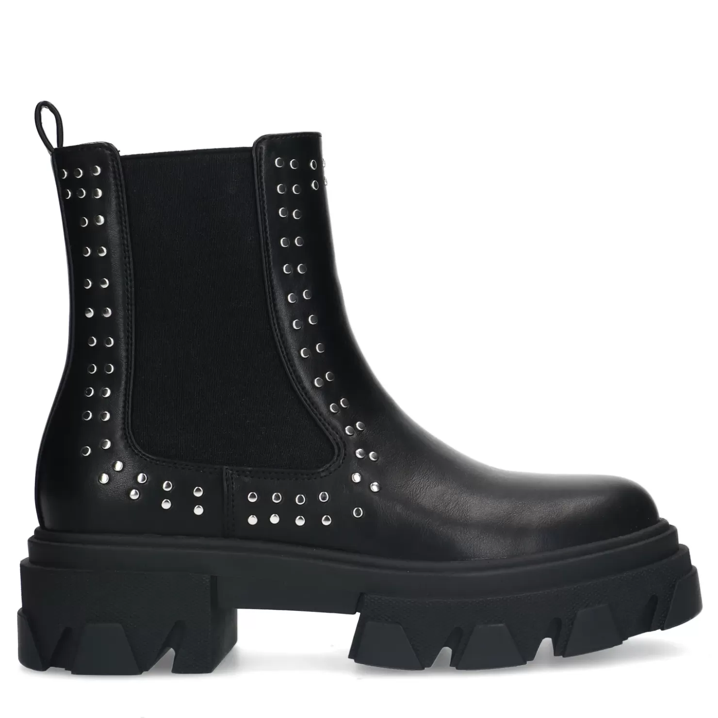 Hot Chelsea Boots With Studs - Black Women Ankle Boots