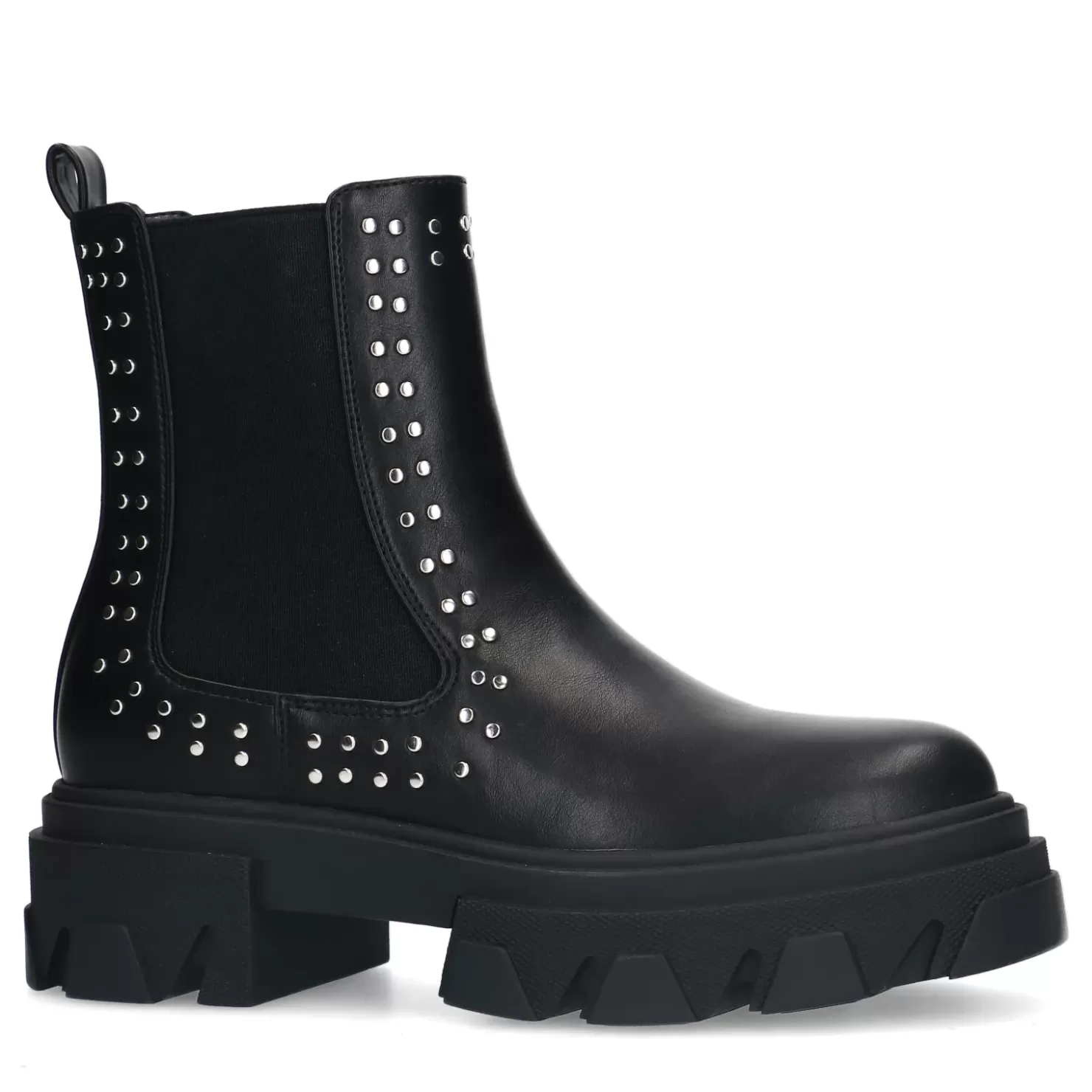 Hot Chelsea Boots With Studs - Black Women Ankle Boots