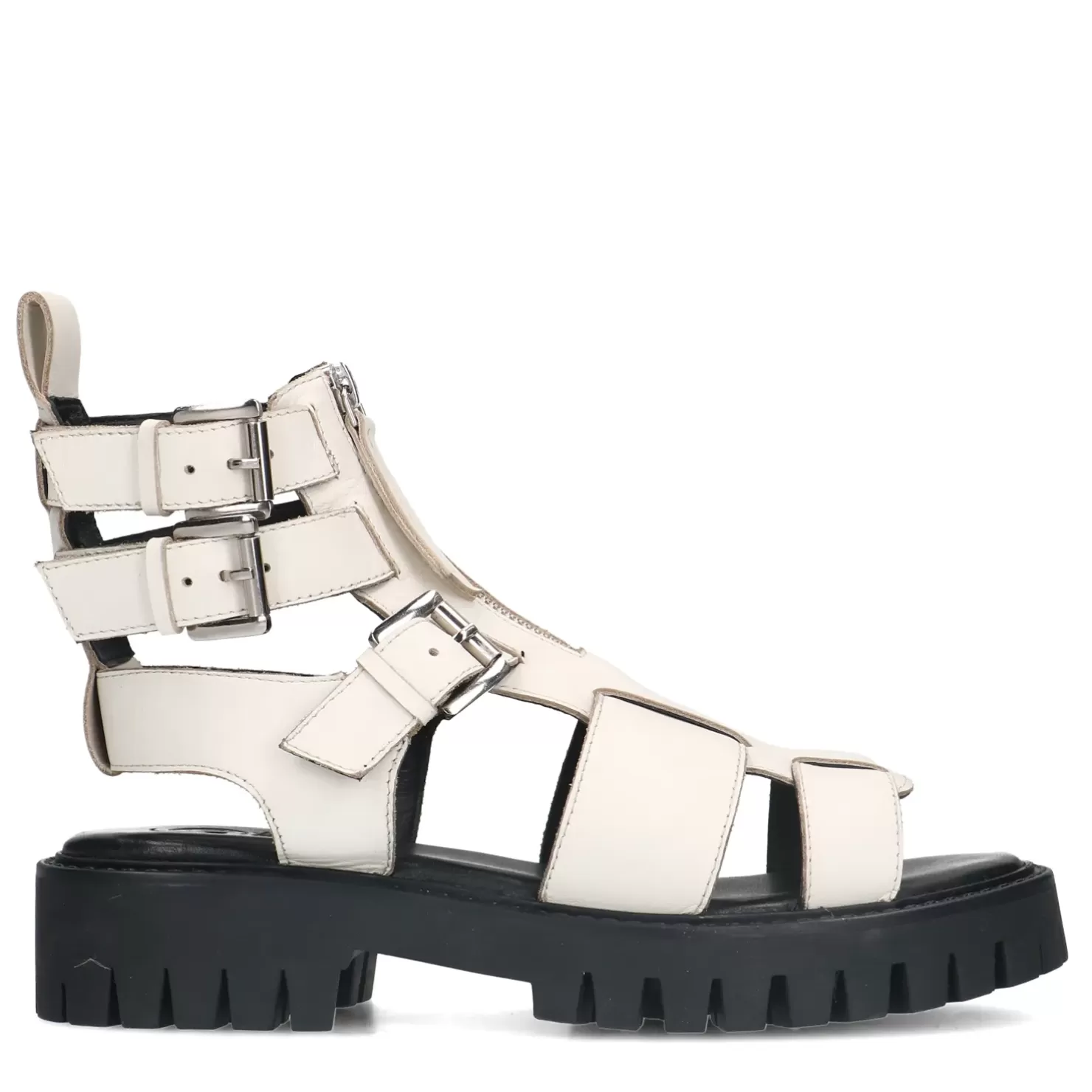 Best Chunky Leather Sandals - White Women Sandals