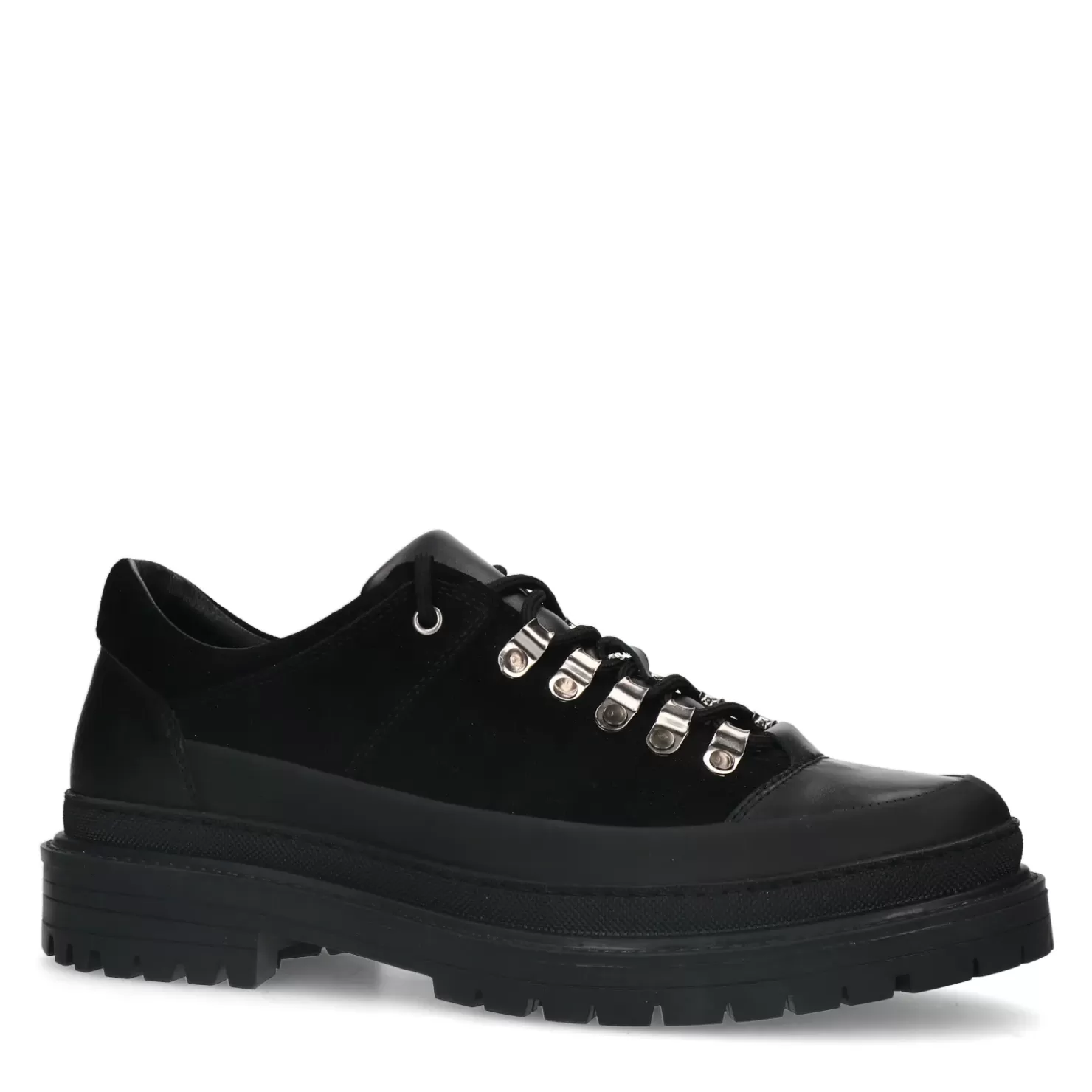 Discount Chunky Suede Lace-Up Shoes - Black Men Lace-Up Shoes