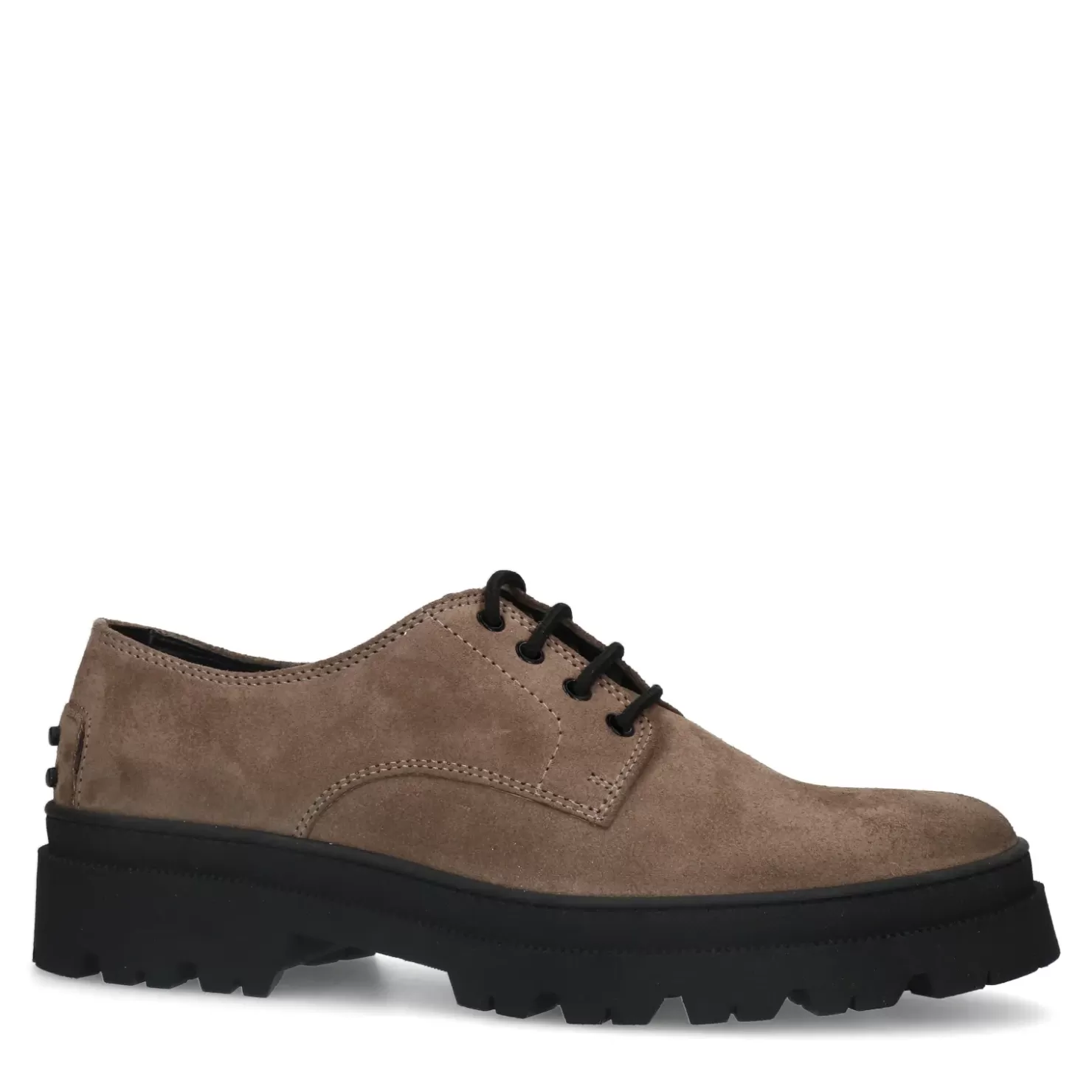 Best Chunky Suede Lace-Up Shoes - Taupe Men Lace-Up Shoes