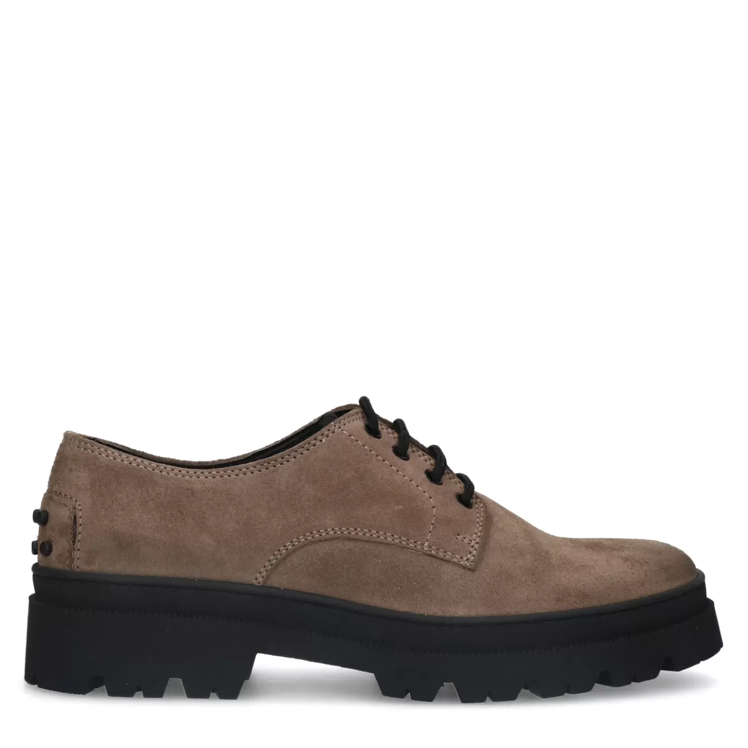 Best Chunky Suede Lace-Up Shoes - Taupe Men Lace-Up Shoes