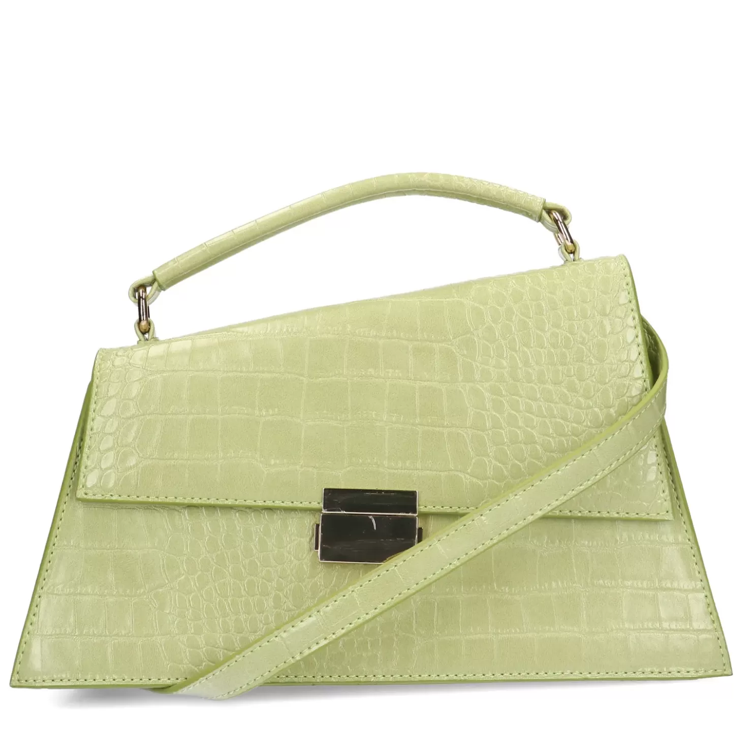 Cheap Crocodile Handbag With Details - Green Women Hand Bags