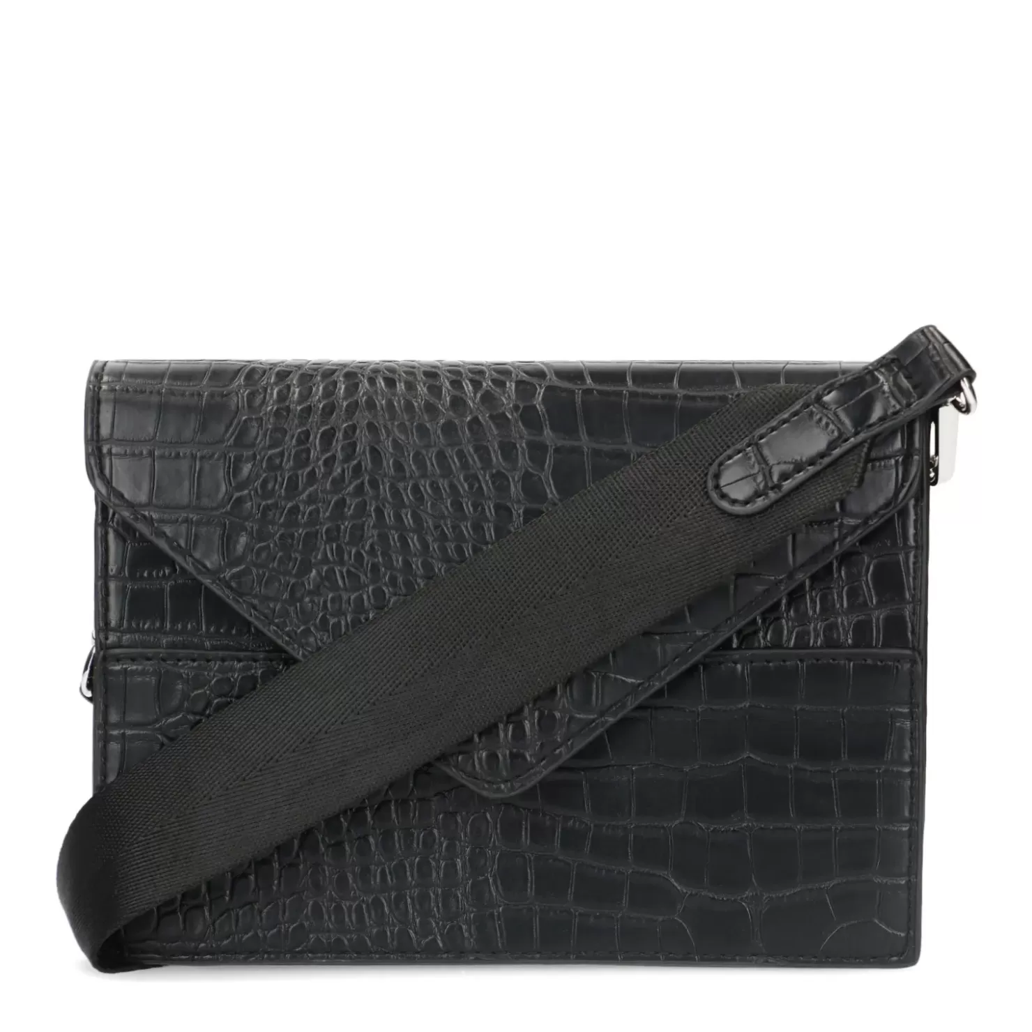 Clearance Crossbody Bag With Crocodile Print - Black Women Crossbody Bags