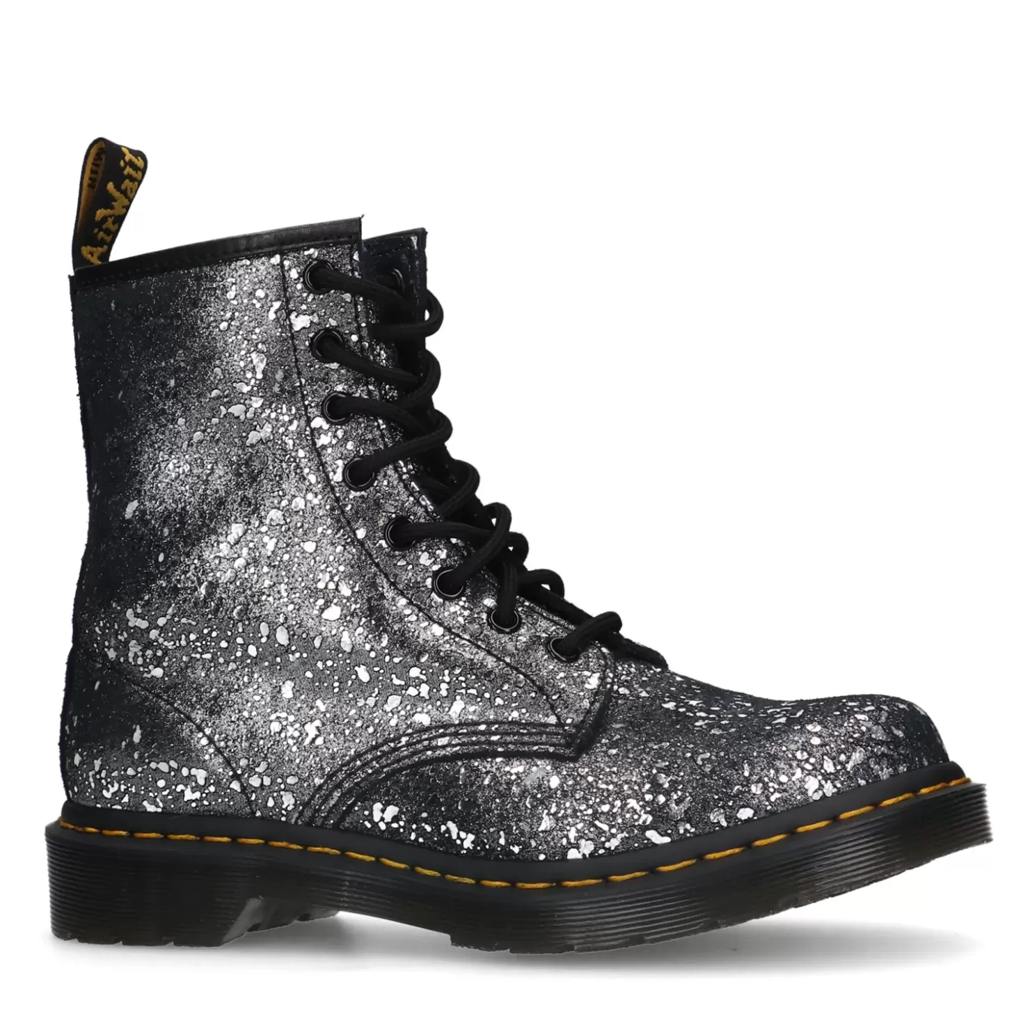 Sale Dr. Martens 1460 Metallic Black Women Ankle Boots