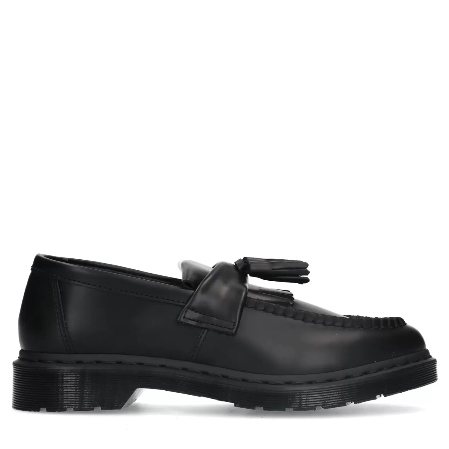 Cheap Dr. Martens Adrian Mono Smooth Black Men Moccasins