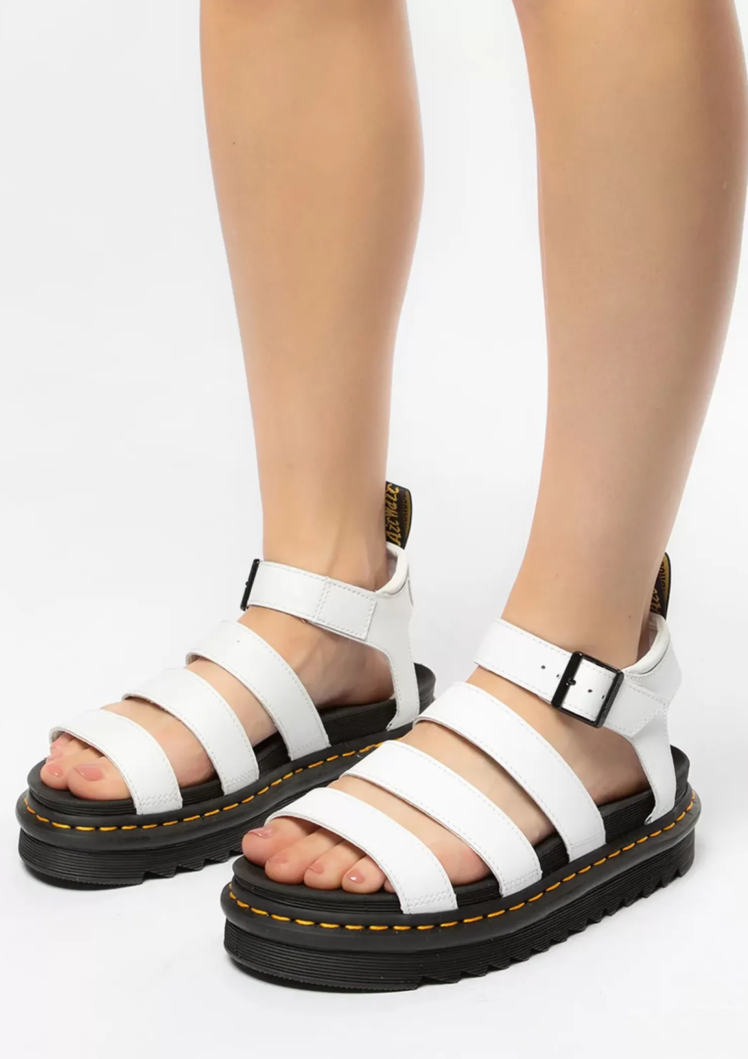 Hot Dr. Martens Blaire White Women Sandals