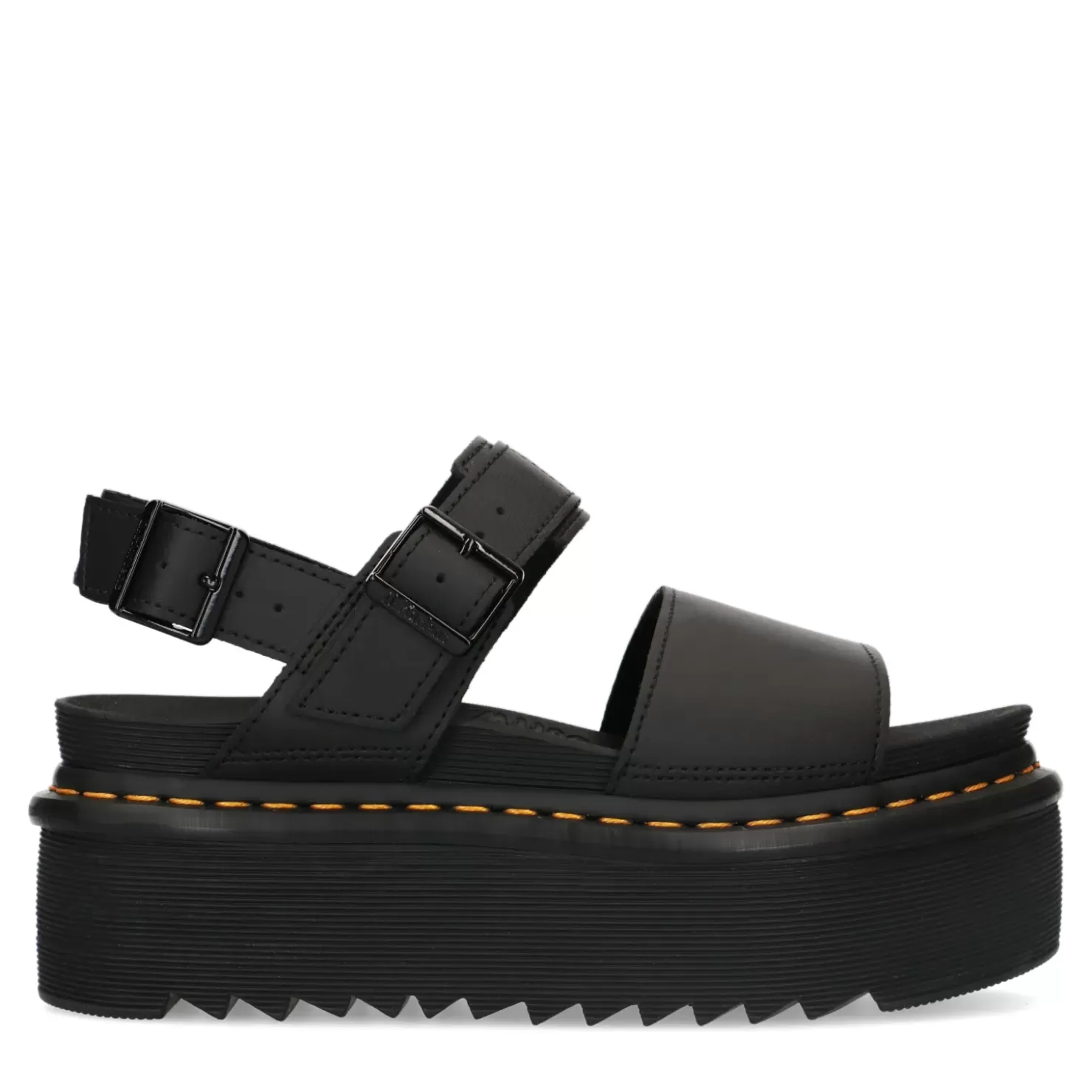 New Dr. Martens Voss Quad Black Women Sandals