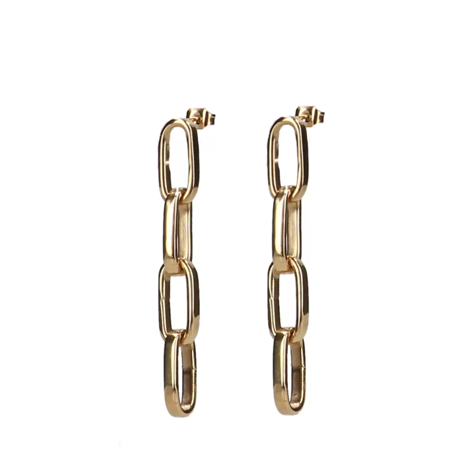 Cheap Drop Link Earrings - Gold Women Jewelry