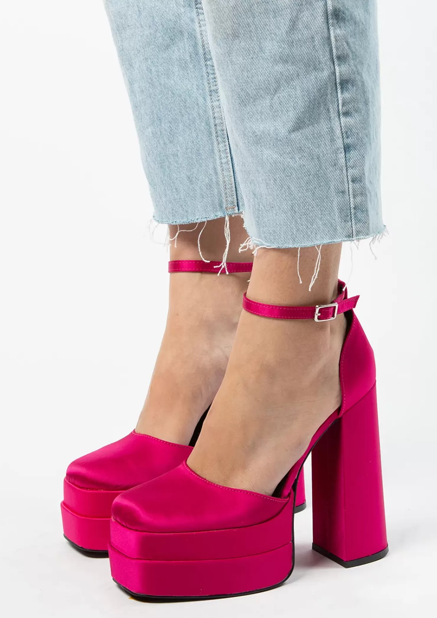 Store Firm Pumps With Platform Sole - Pink Women Pumps