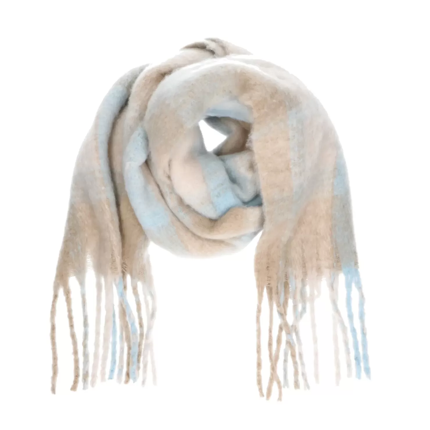 Flash Sale Fringed Scarf - Beige Women Scarves