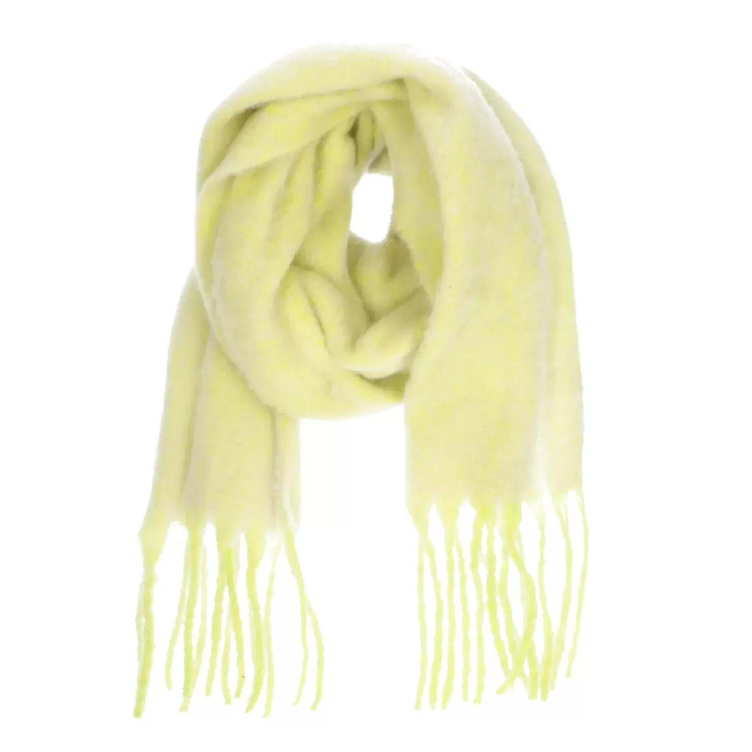 Discount Fringed Scarf - Lime Green Women Scarves