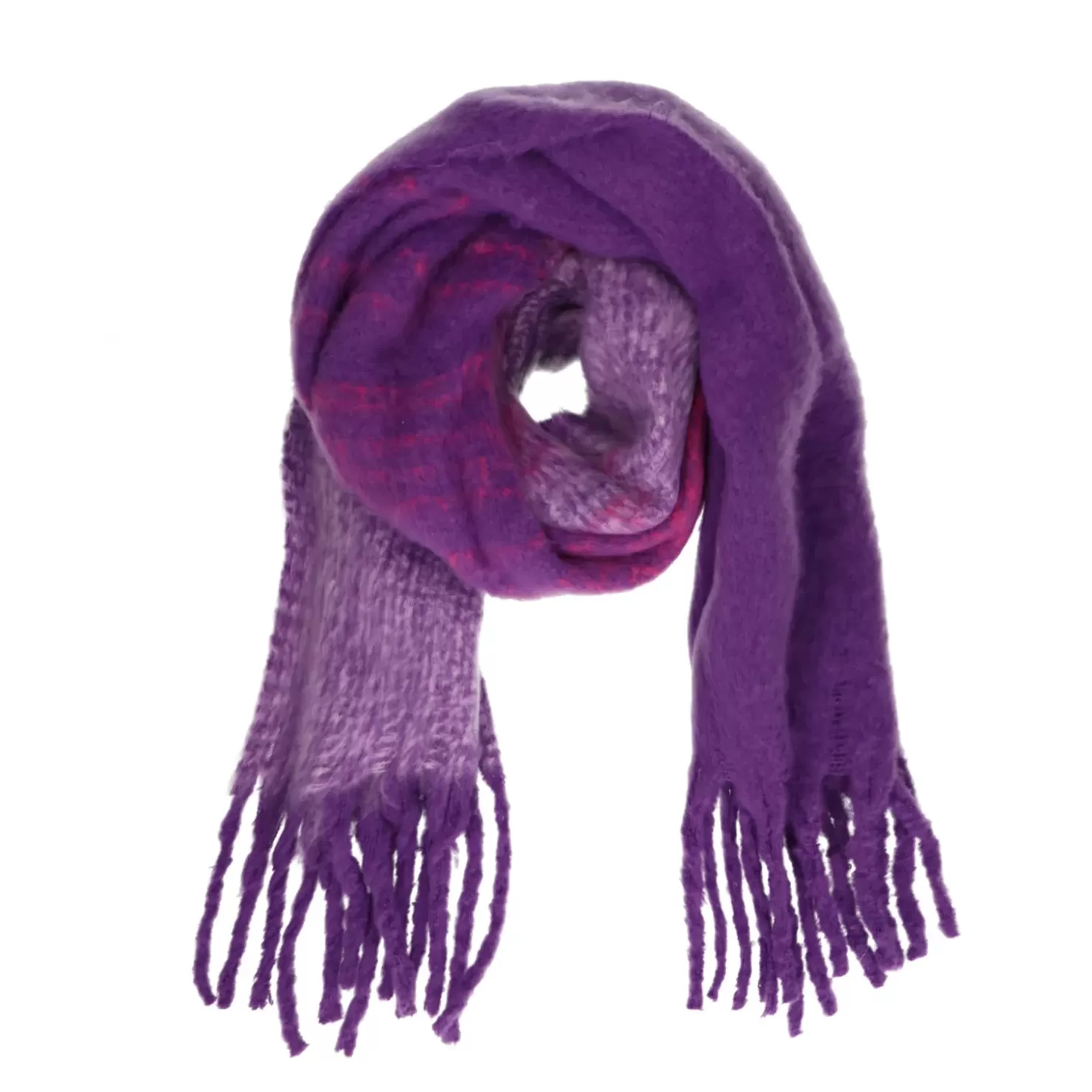 Discount Fringed Scarf - Purple Women Scarves