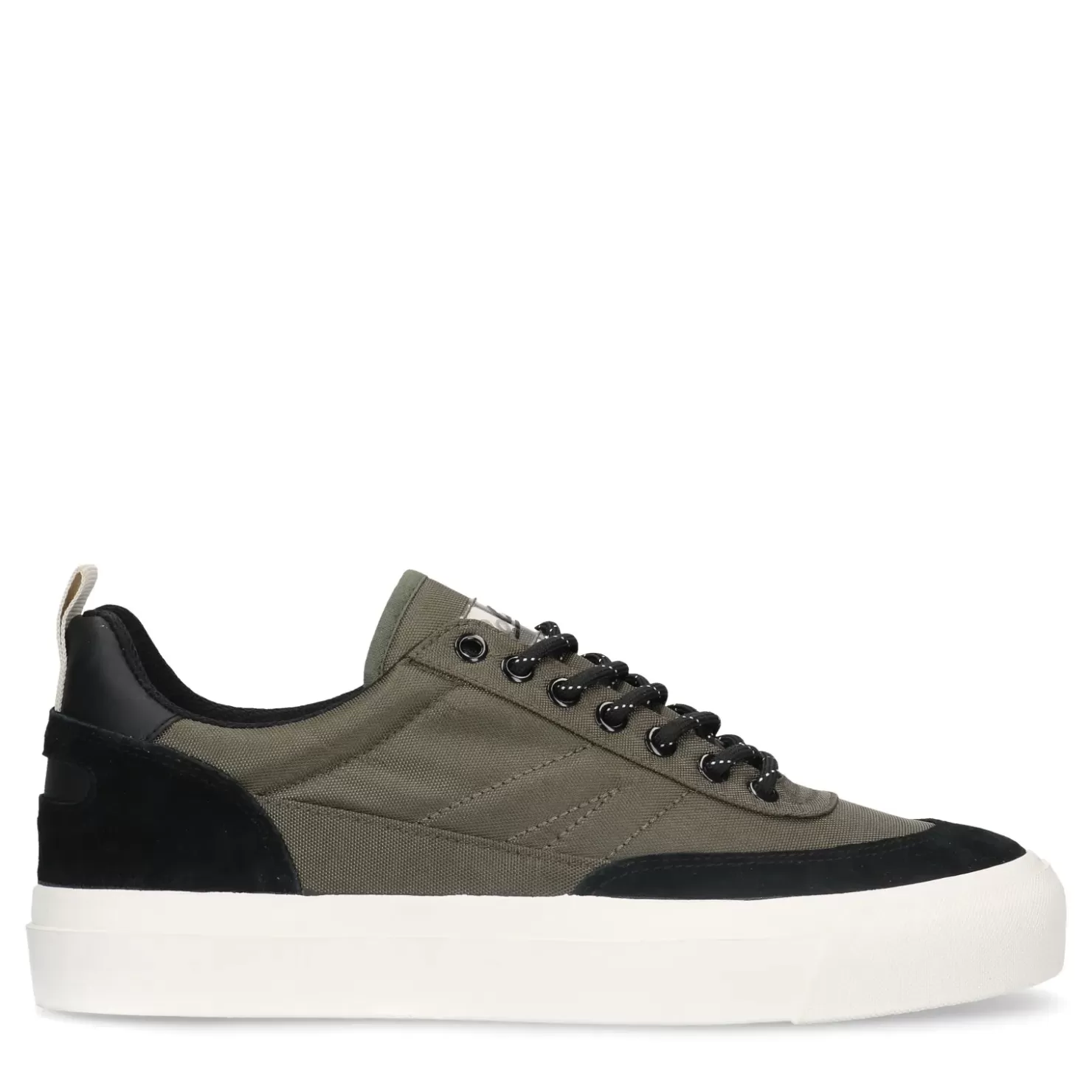 Outlet Goliath Nylon And Suede Sneakers - Dark Green Men Sneakers