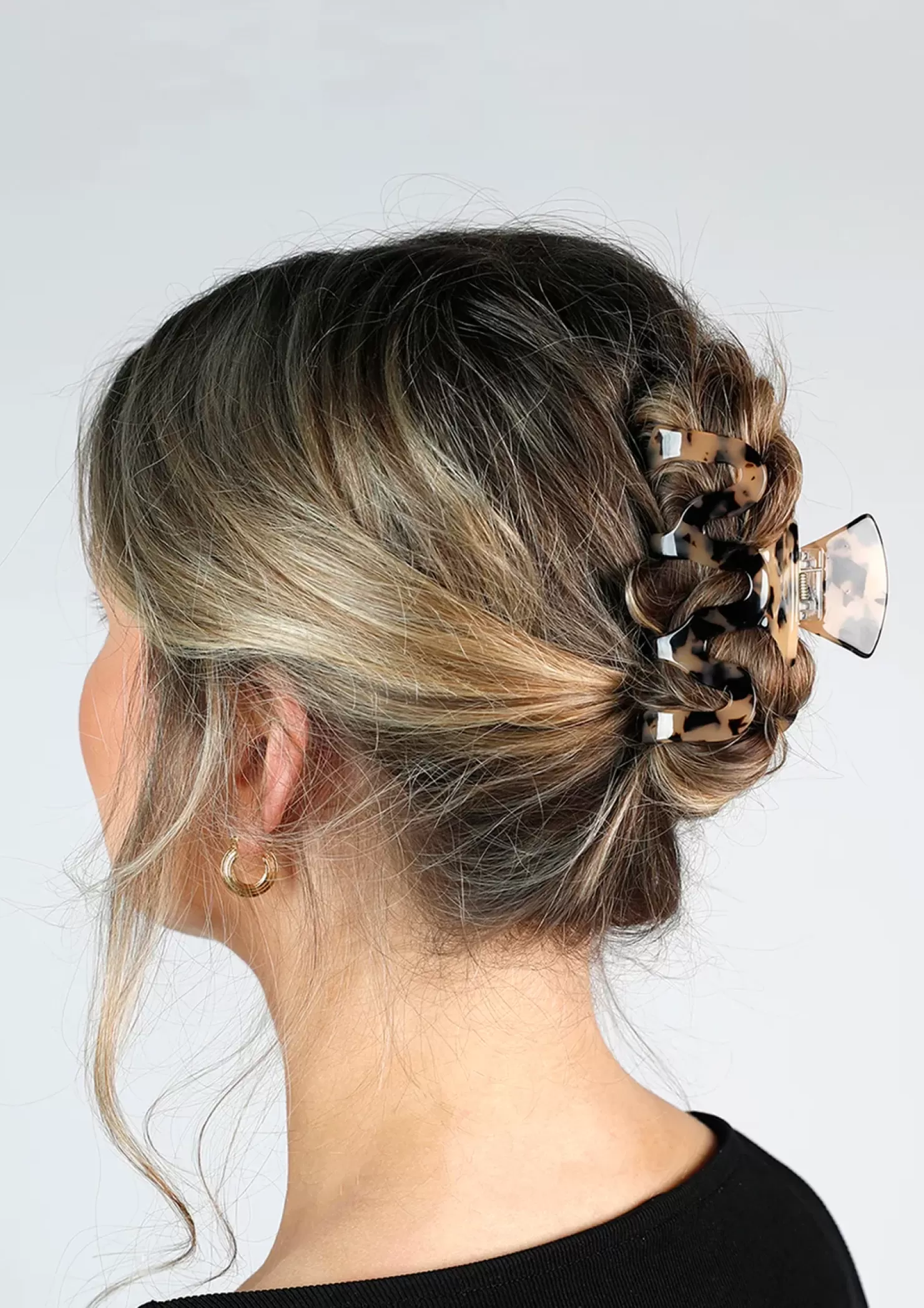 Cheap Hair Clip With Details - Brown Women Hair Accessories