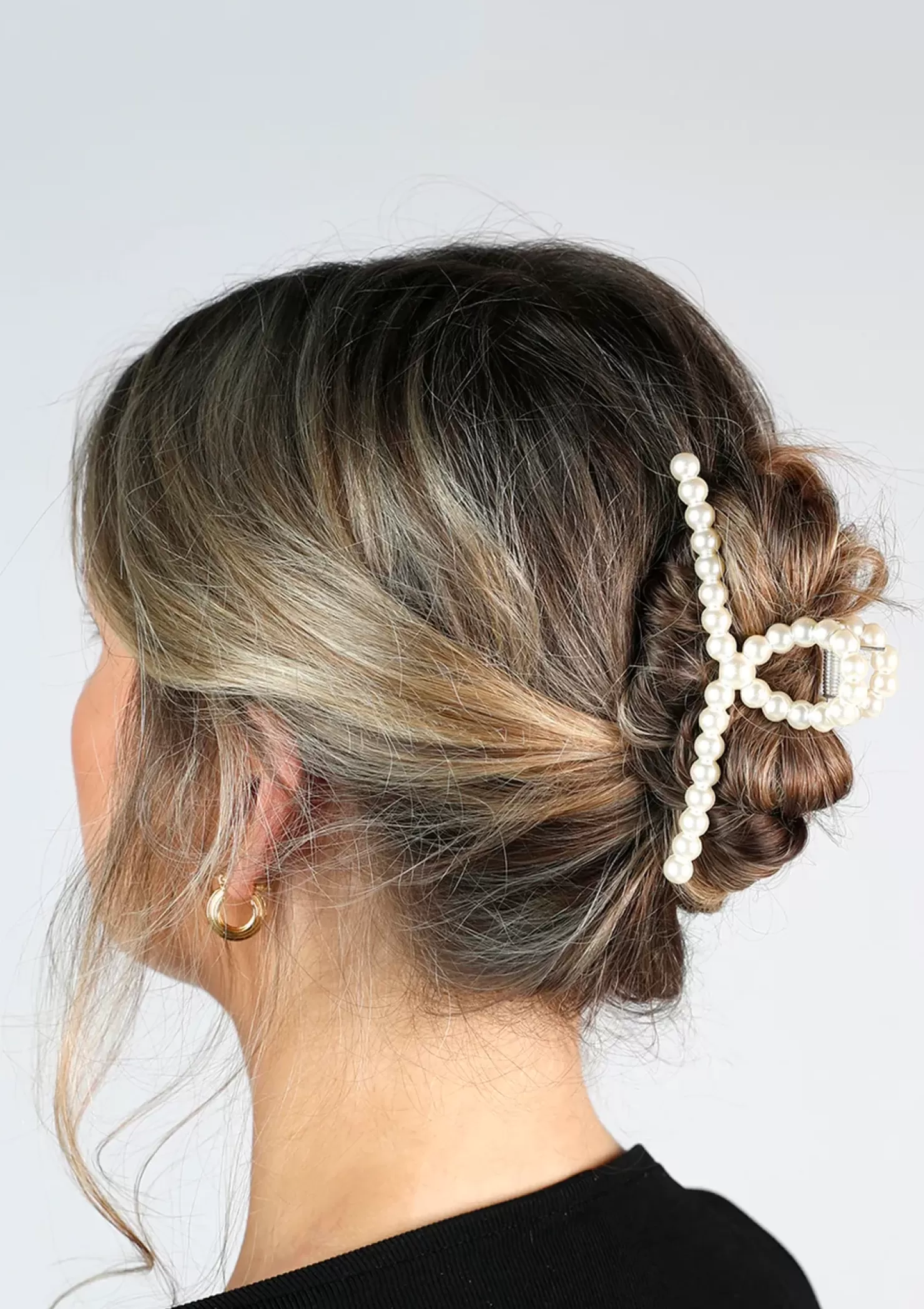 Cheap Hair Clip With Pearls - White Women Hair Accessories