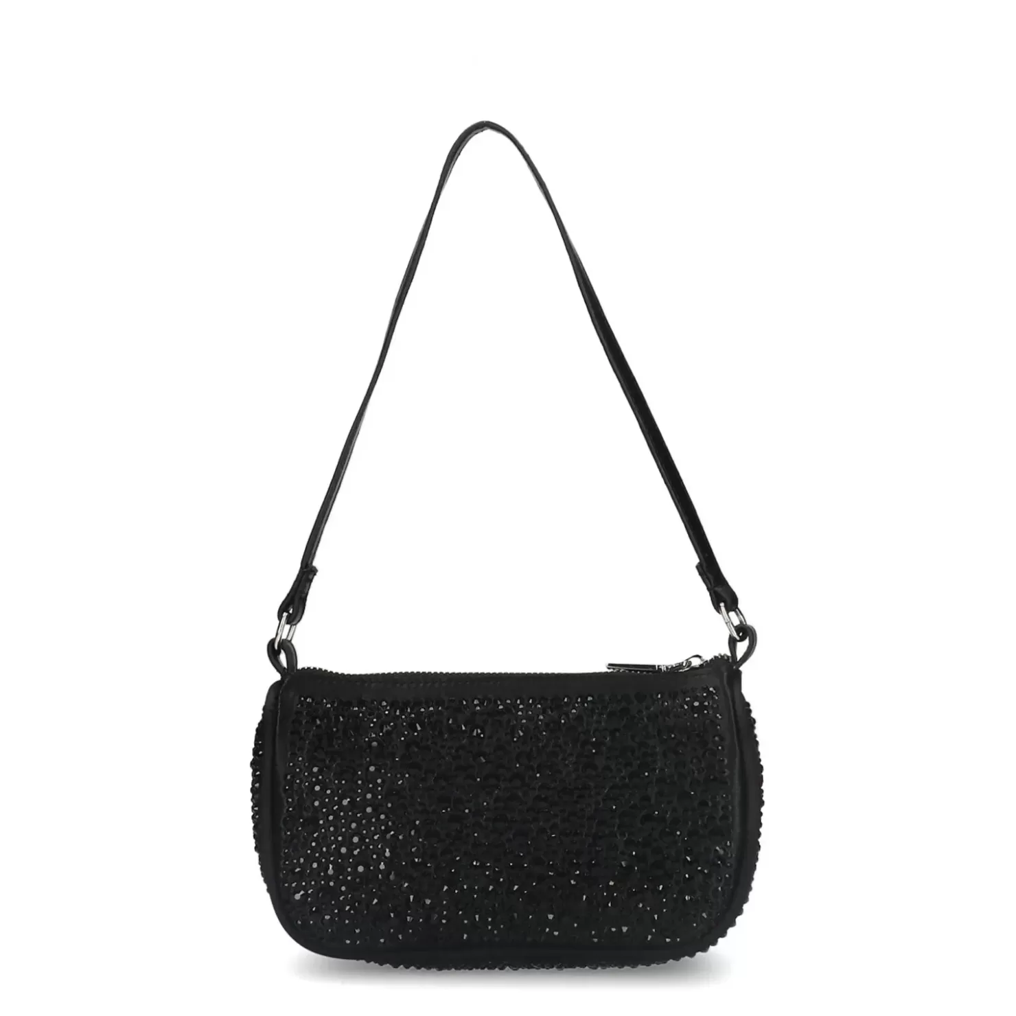 Hot Handbag With Rhinestones - Black Women Hand Bags