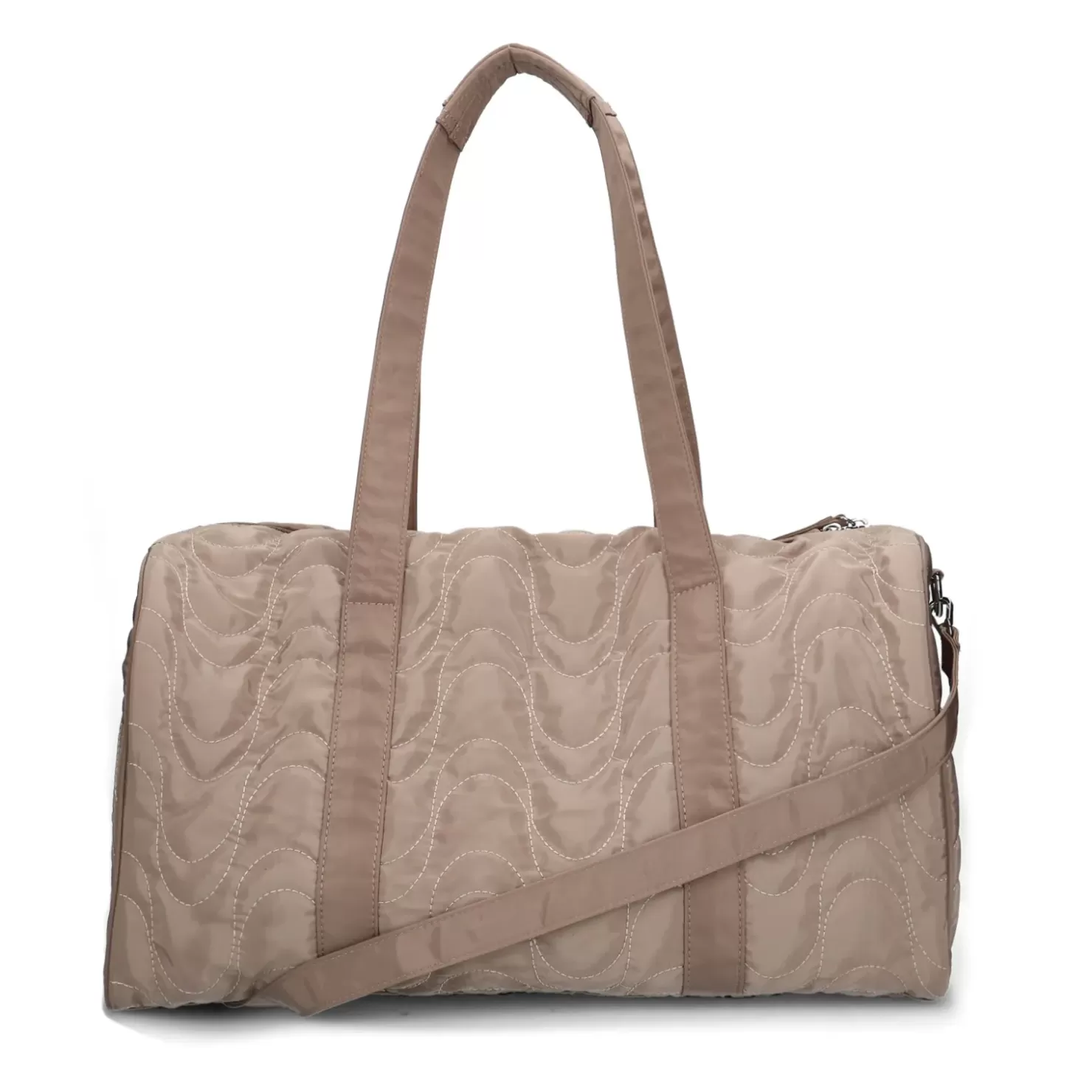 Discount Handbag With Stitching - Taupe Women Hand Bags