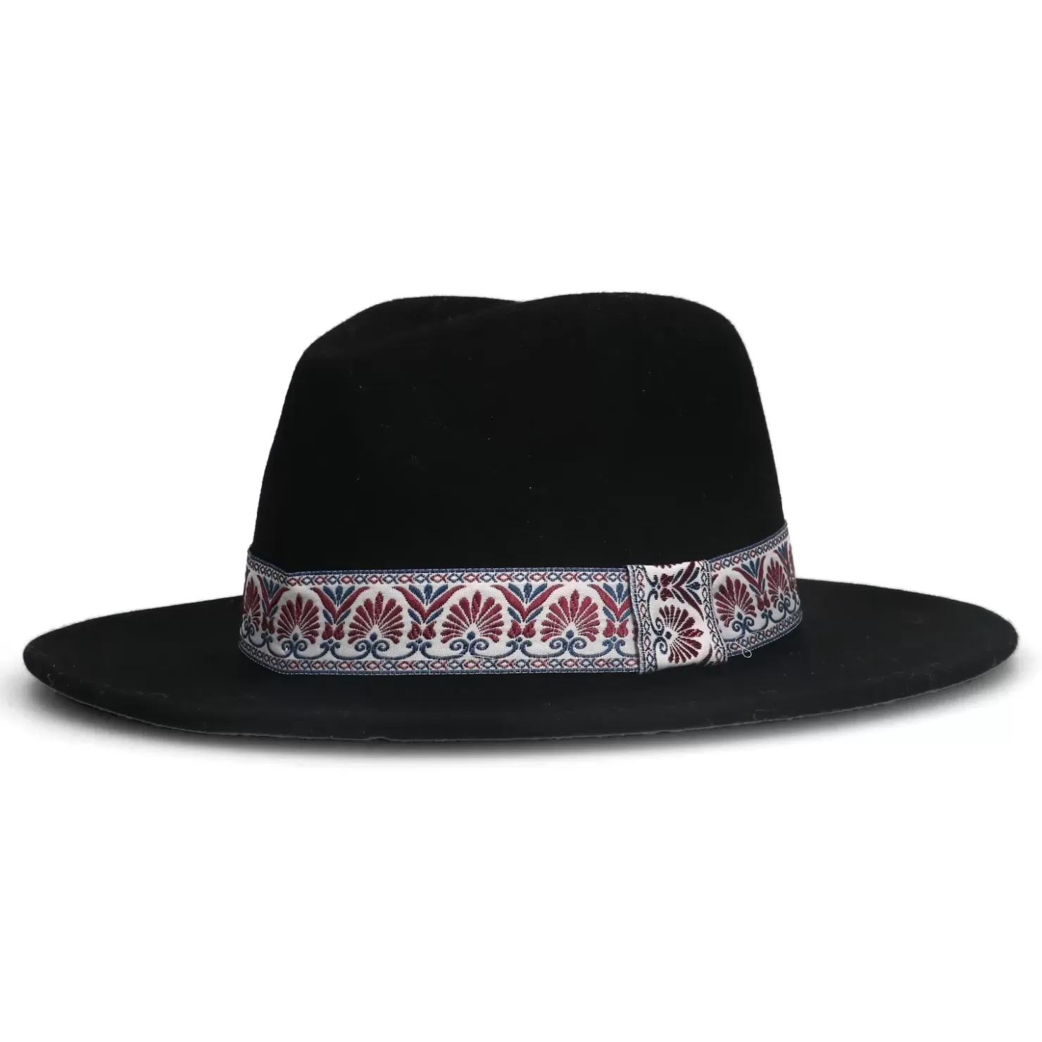 Sale Hat With Printed Band - Black Women Hats & Beanies