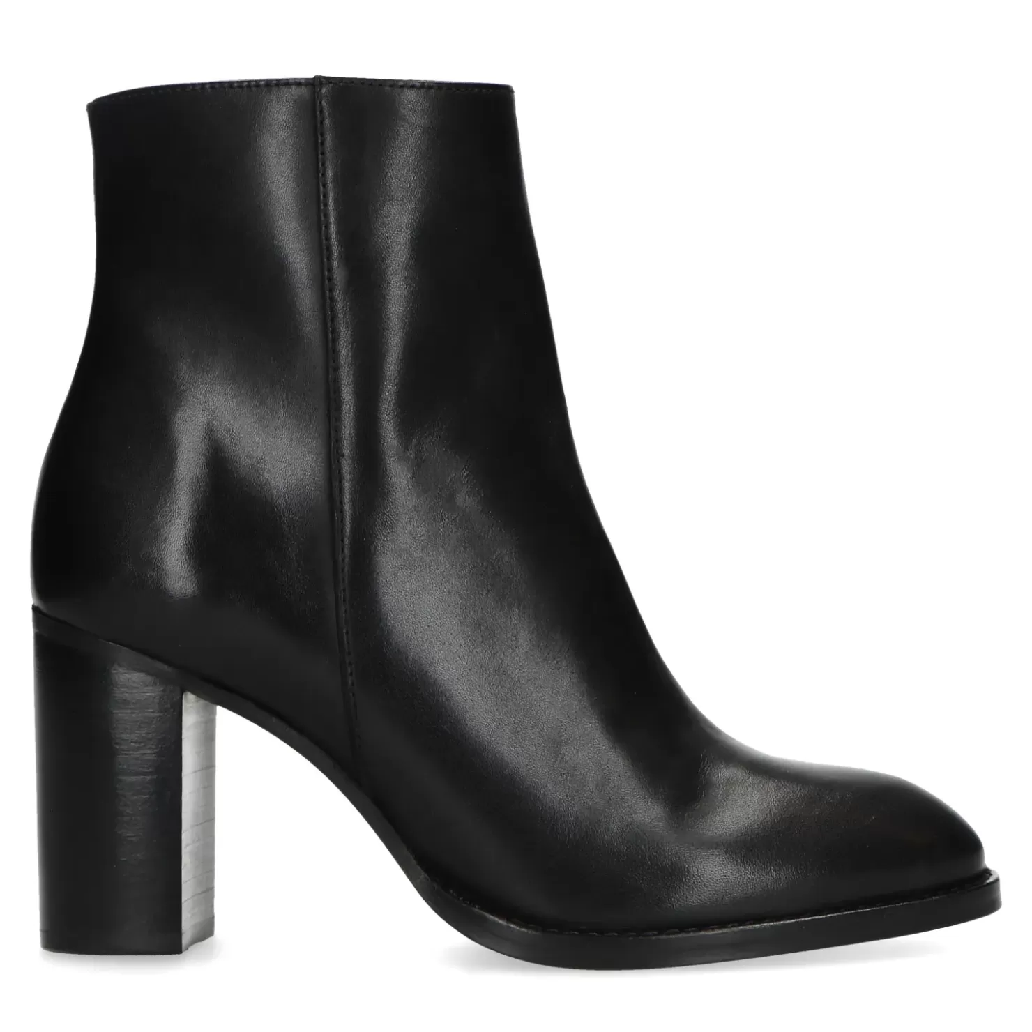 Best Sale Heeled Leather Ankle Boots - Black Women Ankle Boots