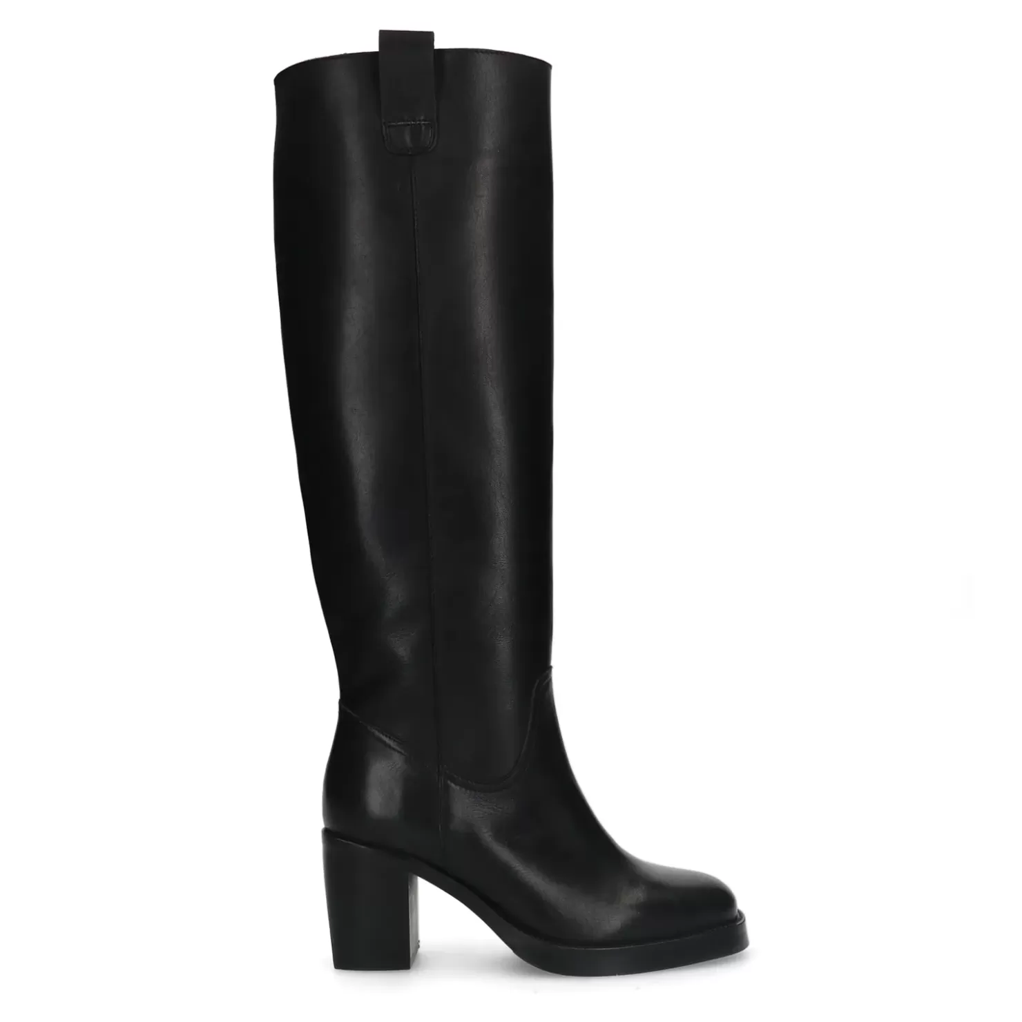 Sale Heeled Leather Boots - Black Women Ankle Boots