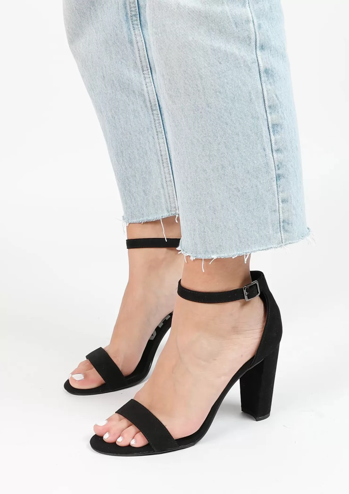 Cheap Heeled Sandals - Black Women Sandals