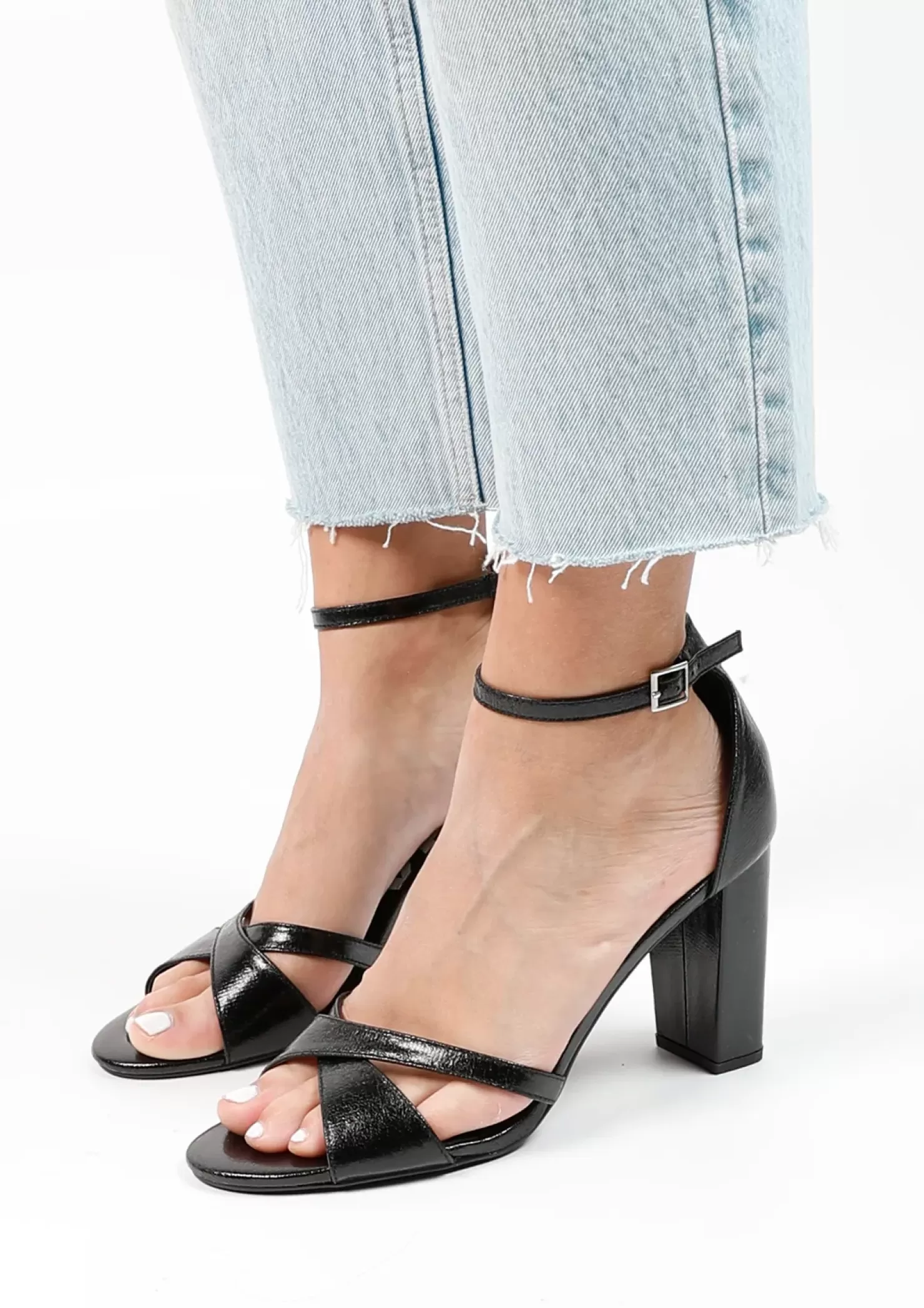 Discount Heeled Sandals - Black Women Sandals