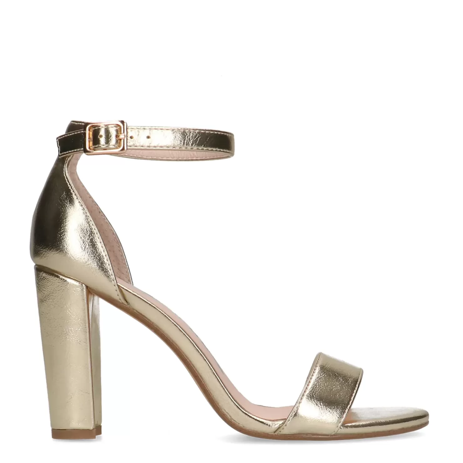 Online Heeled Sandals - Gold Women Sandals