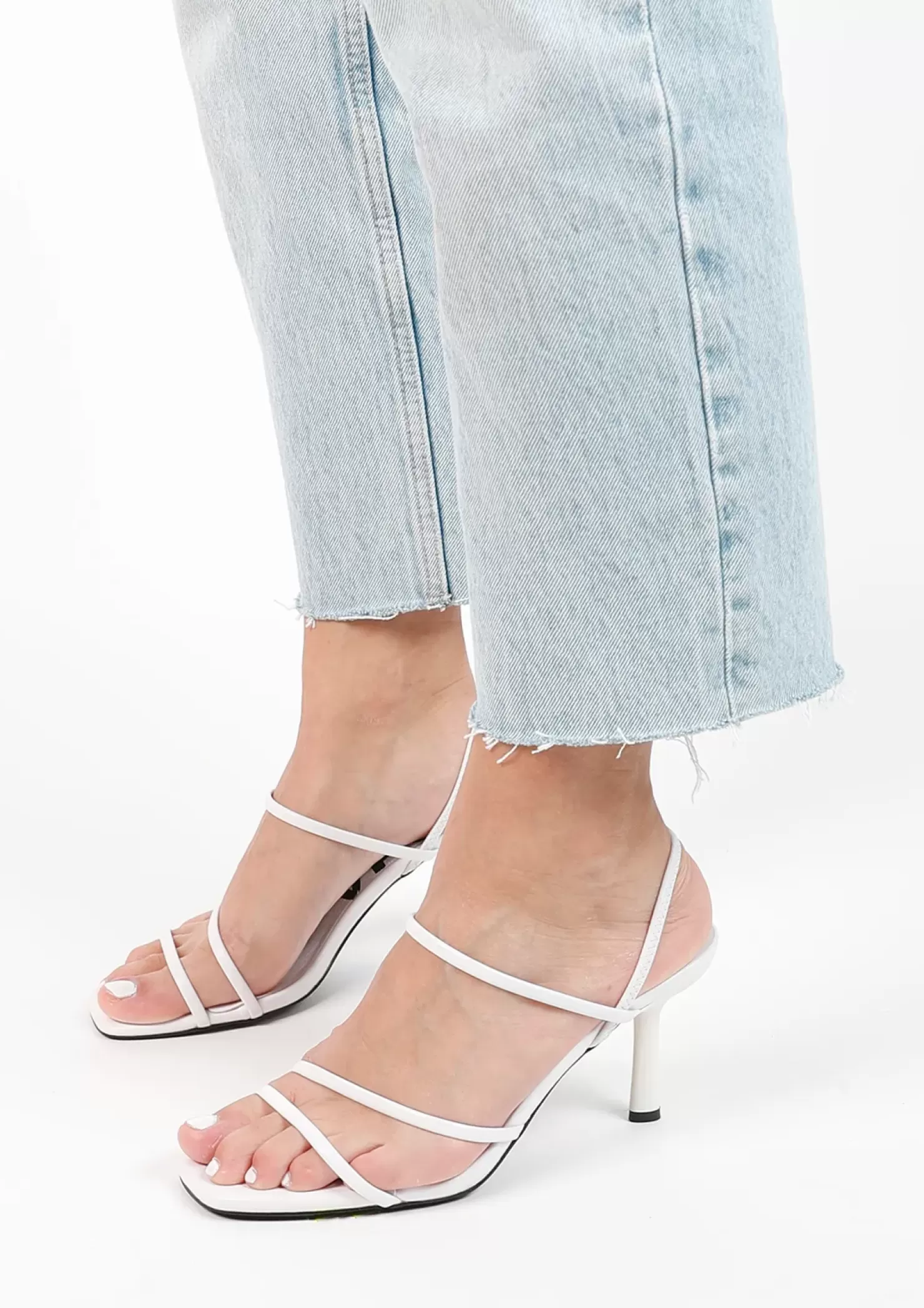 Sale Heeled Sandals - White Women Sandals