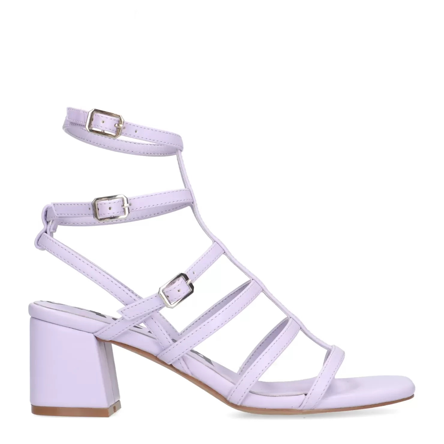 Best Heeled Sandals With Straps - Lilac Women Sandals