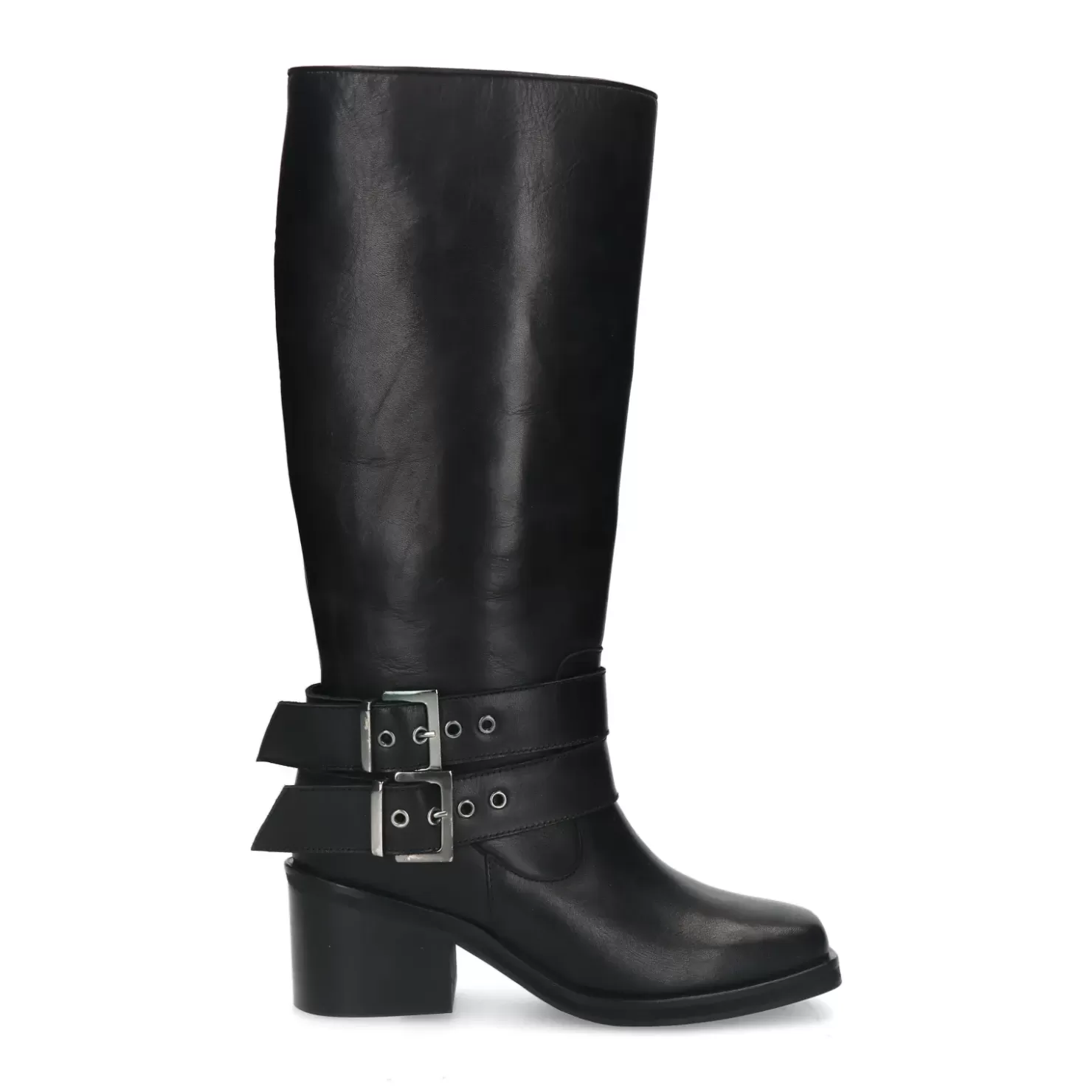 Best Sale High Boots With Buckles - Black Women Ankle Boots