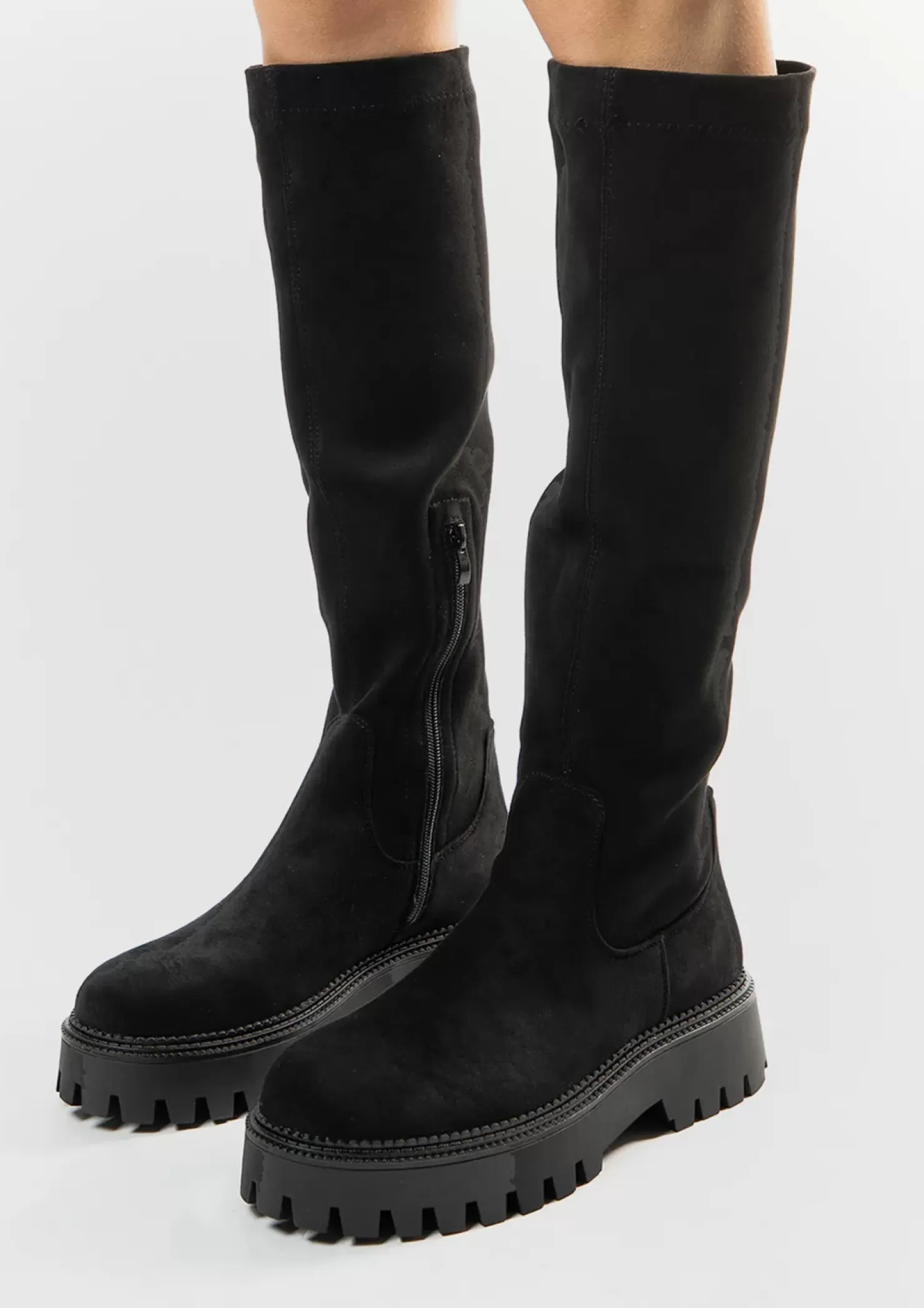 Flash Sale High Stretch Boots - Black Women Ankle Boots