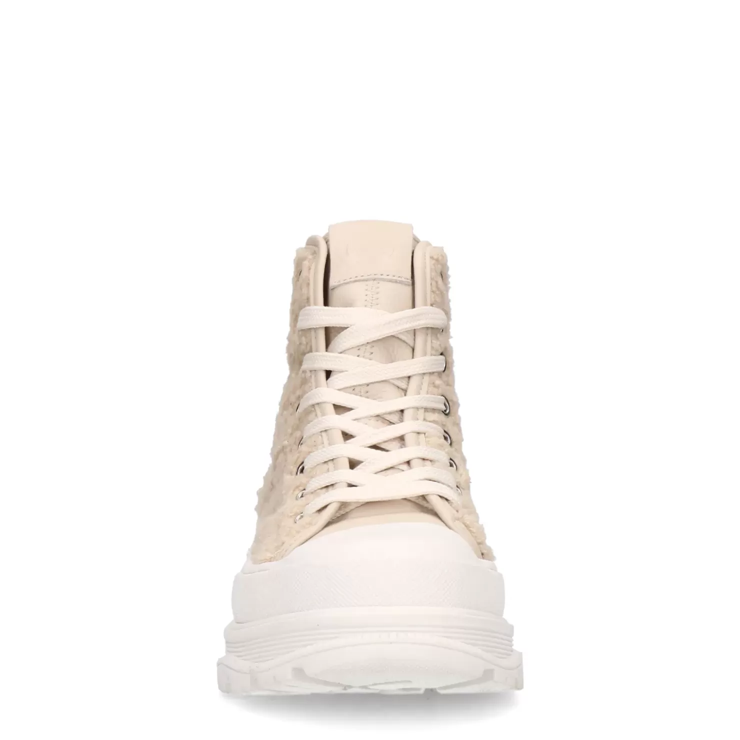 Cheap High Top Sneakers - Beige Women Sneakers