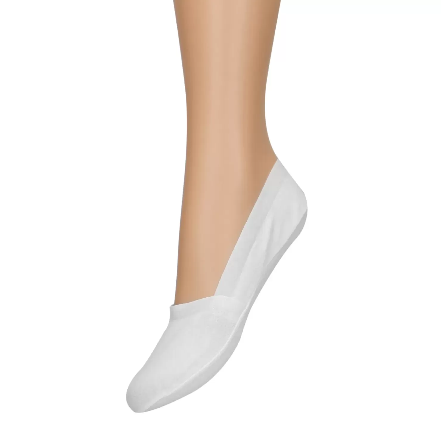 Sale Invisible Socks 2 Pairs - White Women Tights And Socks