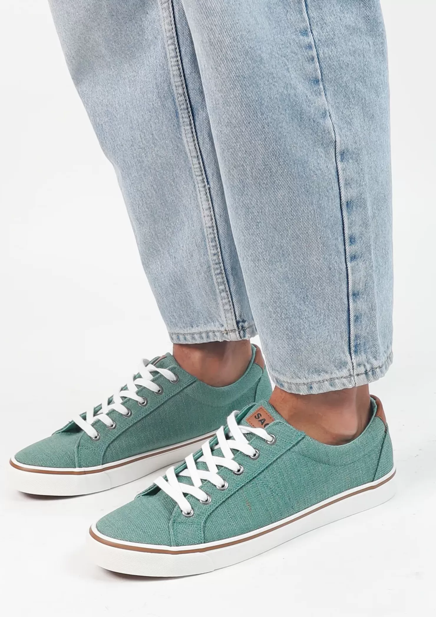 Clearance Lace-Up Canvas Shoes - Green Men Lace-Up Shoes