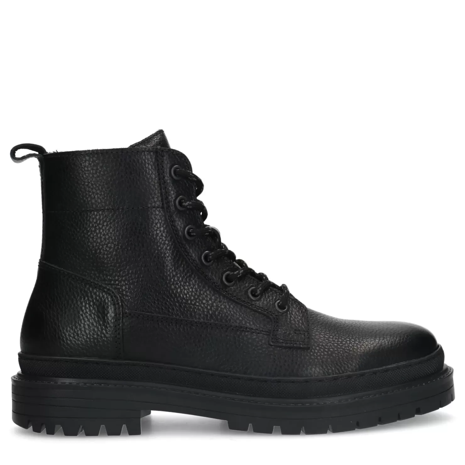 Best Lace-Up Leather Ankle Boots - Black Men Boots