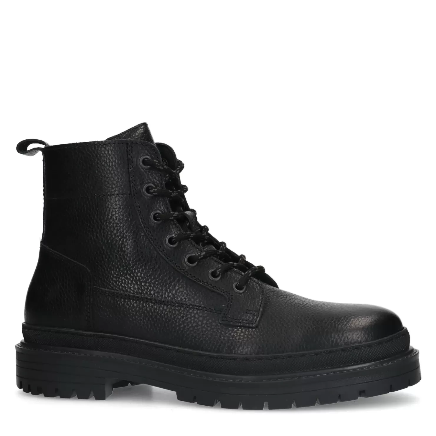 Best Lace-Up Leather Ankle Boots - Black Men Boots