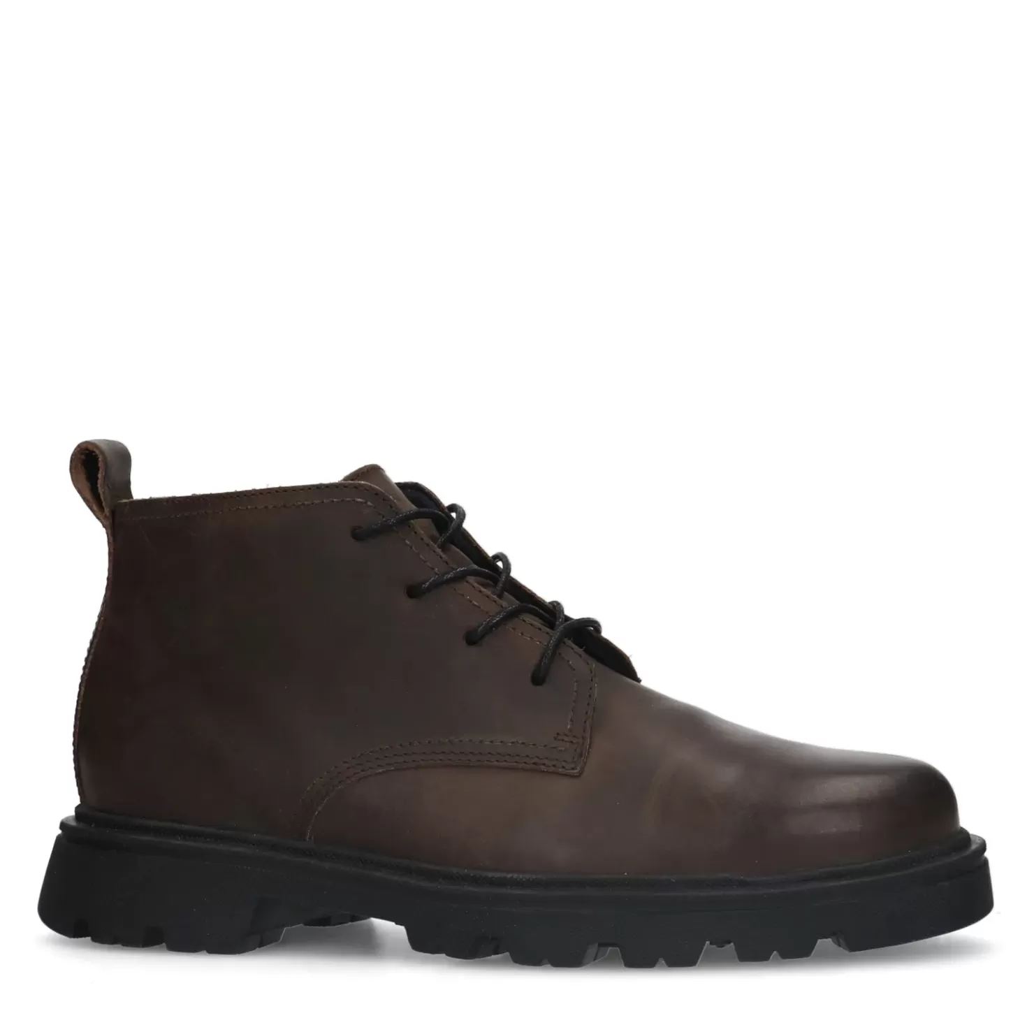 Sale Lace-Up Leather Ankle Boots - Brown Men Boots