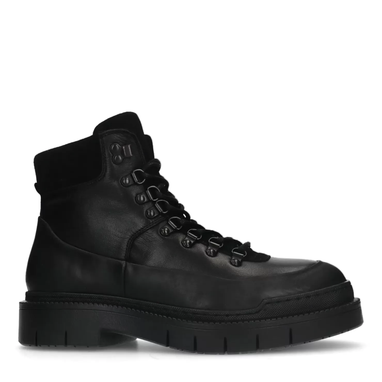 Cheap Lace-Up Leather Boots - Black Men Boots