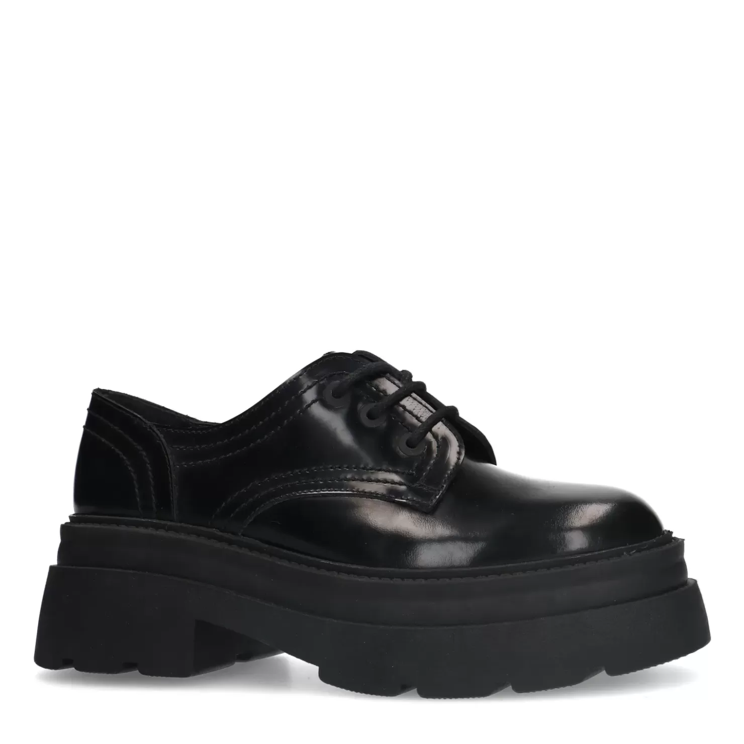 Best Lace-Up Leather Shoes - Black Women Lace-Up Shoes