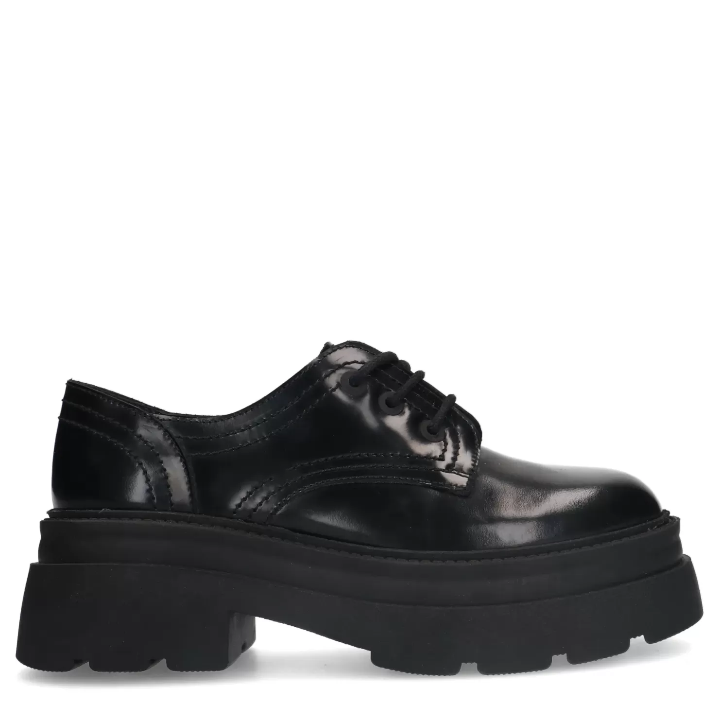 Best Lace-Up Leather Shoes - Black Women Lace-Up Shoes